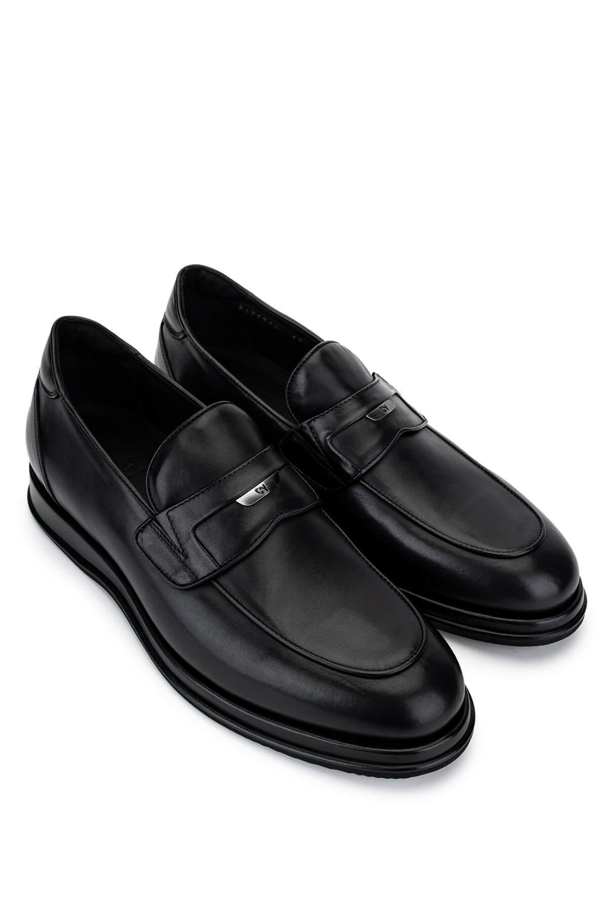 Giampiero Nicola Erkek Hakiki Deri Siyah Casual Ayakkabı