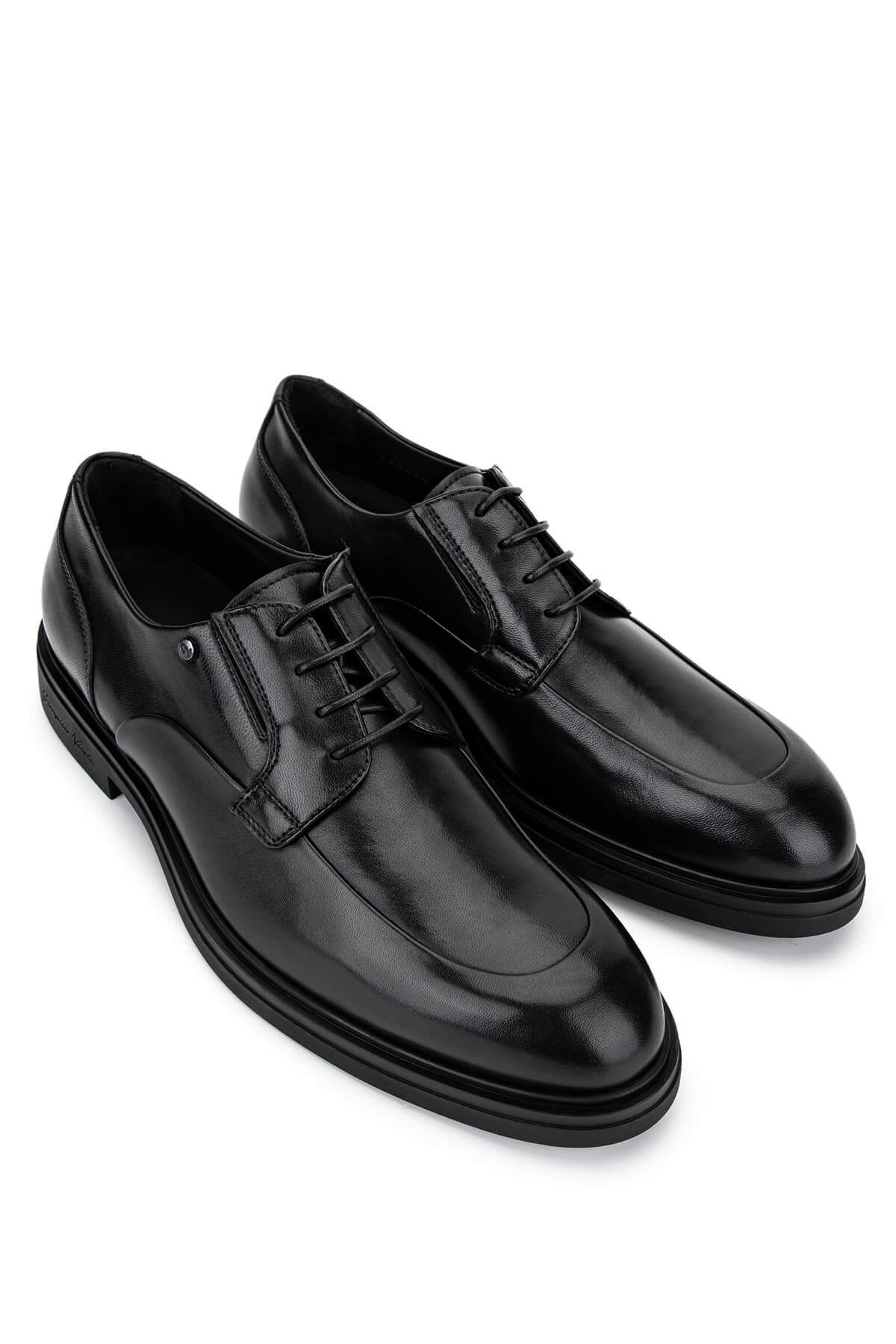 Giampiero Nicola Erkek Hakiki Deri Siyah Casual Ayakkabı