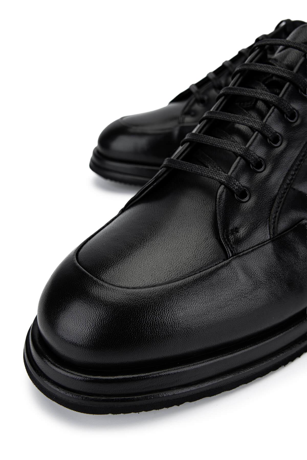 Giampiero Nicola Erkek Hakiki Deri Siyah Casual Ayakkabı