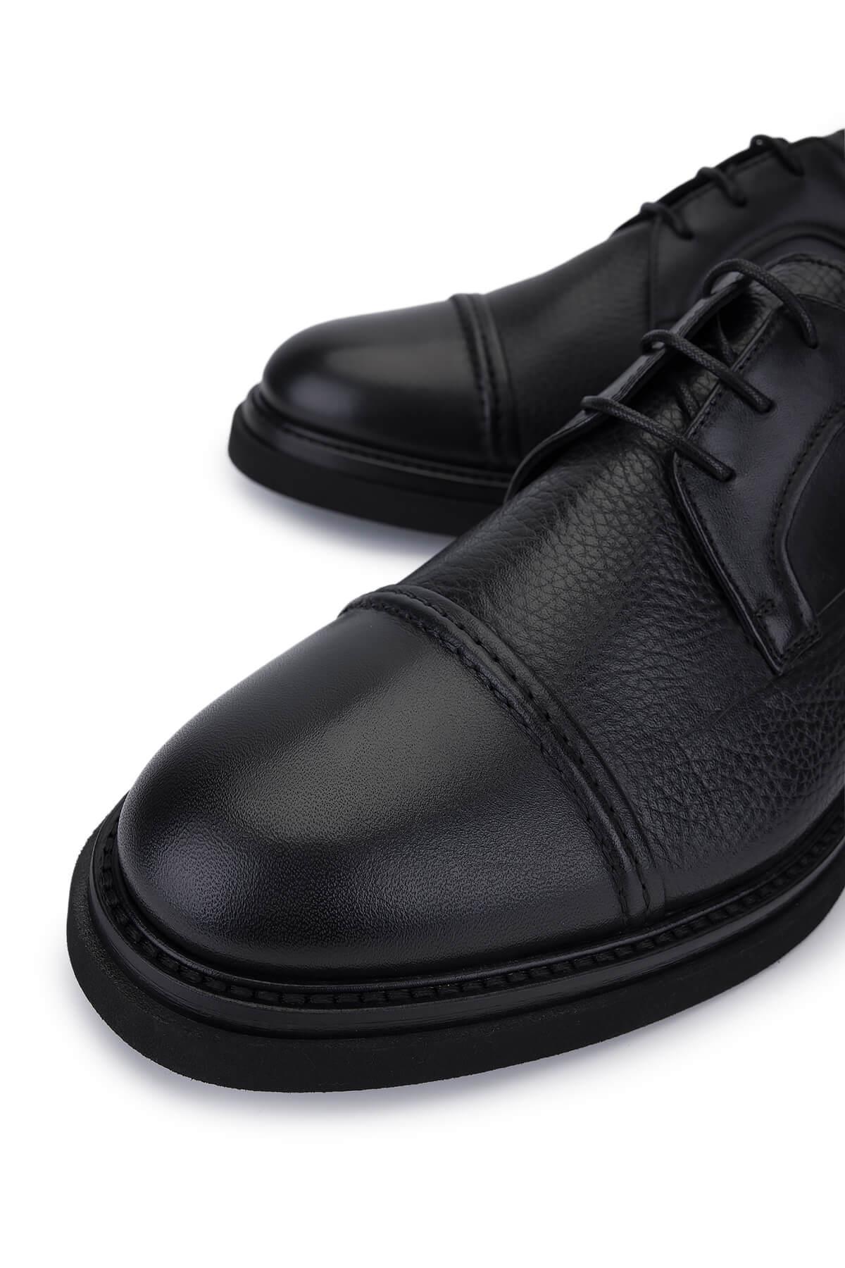 Giampiero Nicola Erkek Hakiki Deri Siyah Klasik Ayakkabı