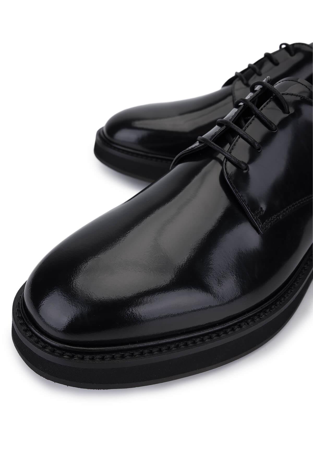 Giampiero Nicola Erkek Hakiki Deri Siyah Casual Ayakkabı