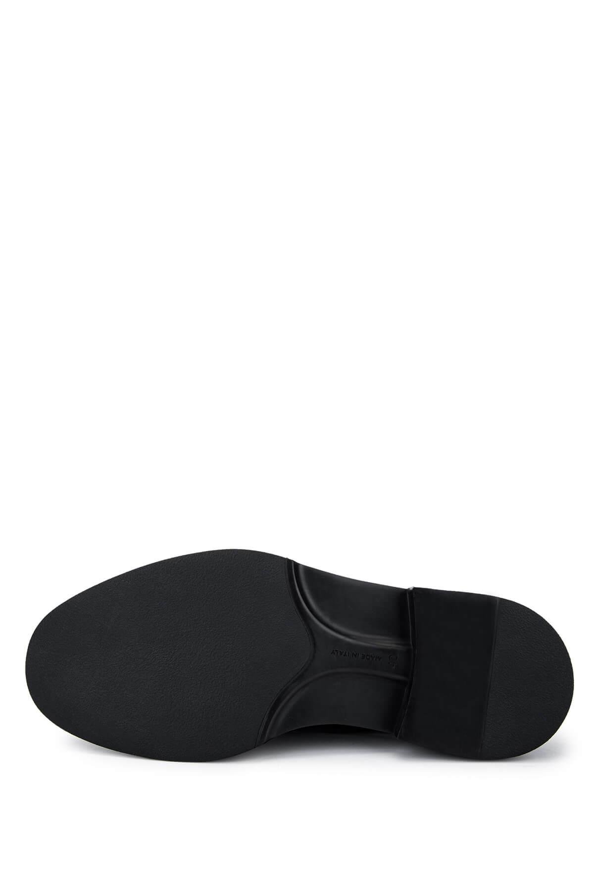 Giampiero Nicola Erkek Hakiki Deri Siyah Casual Ayakkabı