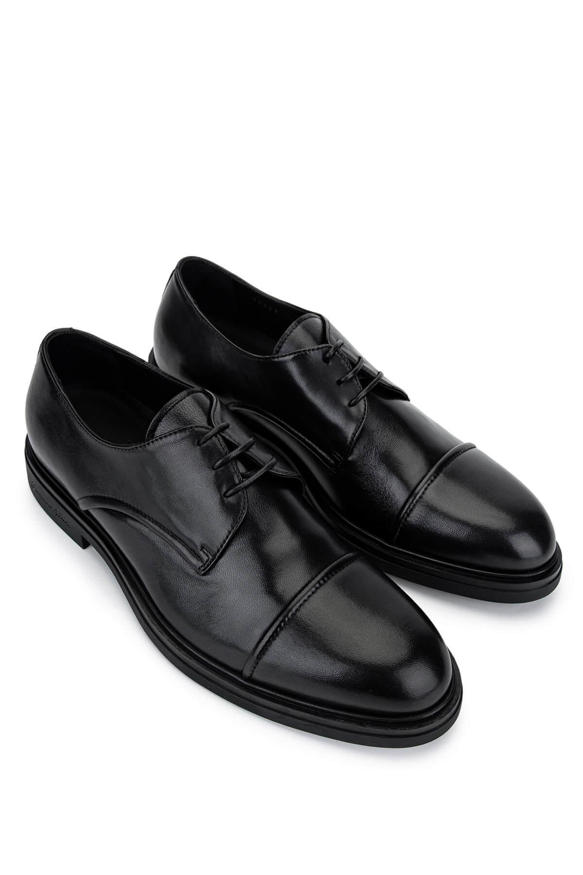 Giampiero Nicola Erkek Hakiki Deri Siyah Casual Ayakkabı