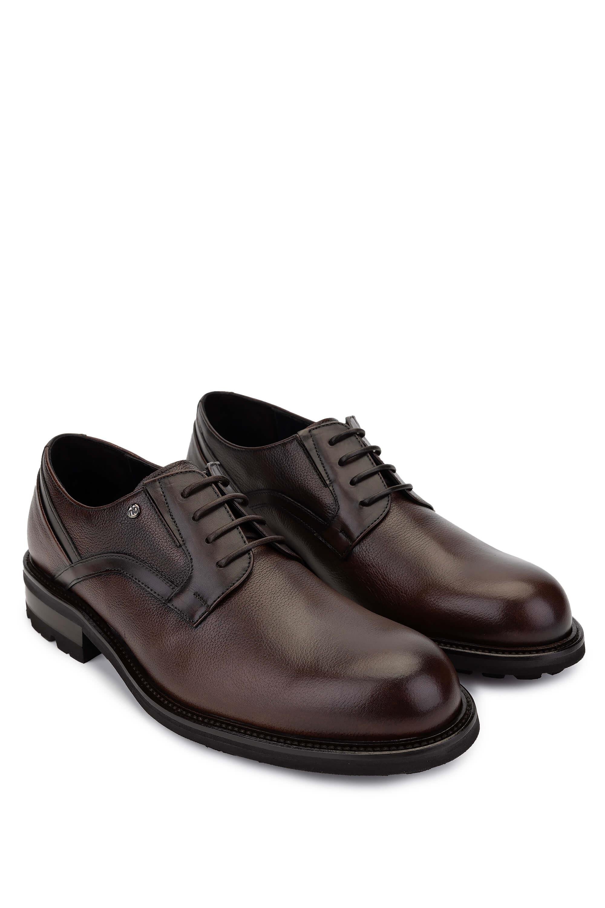 Mario Bruni Erkek Hakiki Deri Koyu Kahve Klasik Ayakkabı