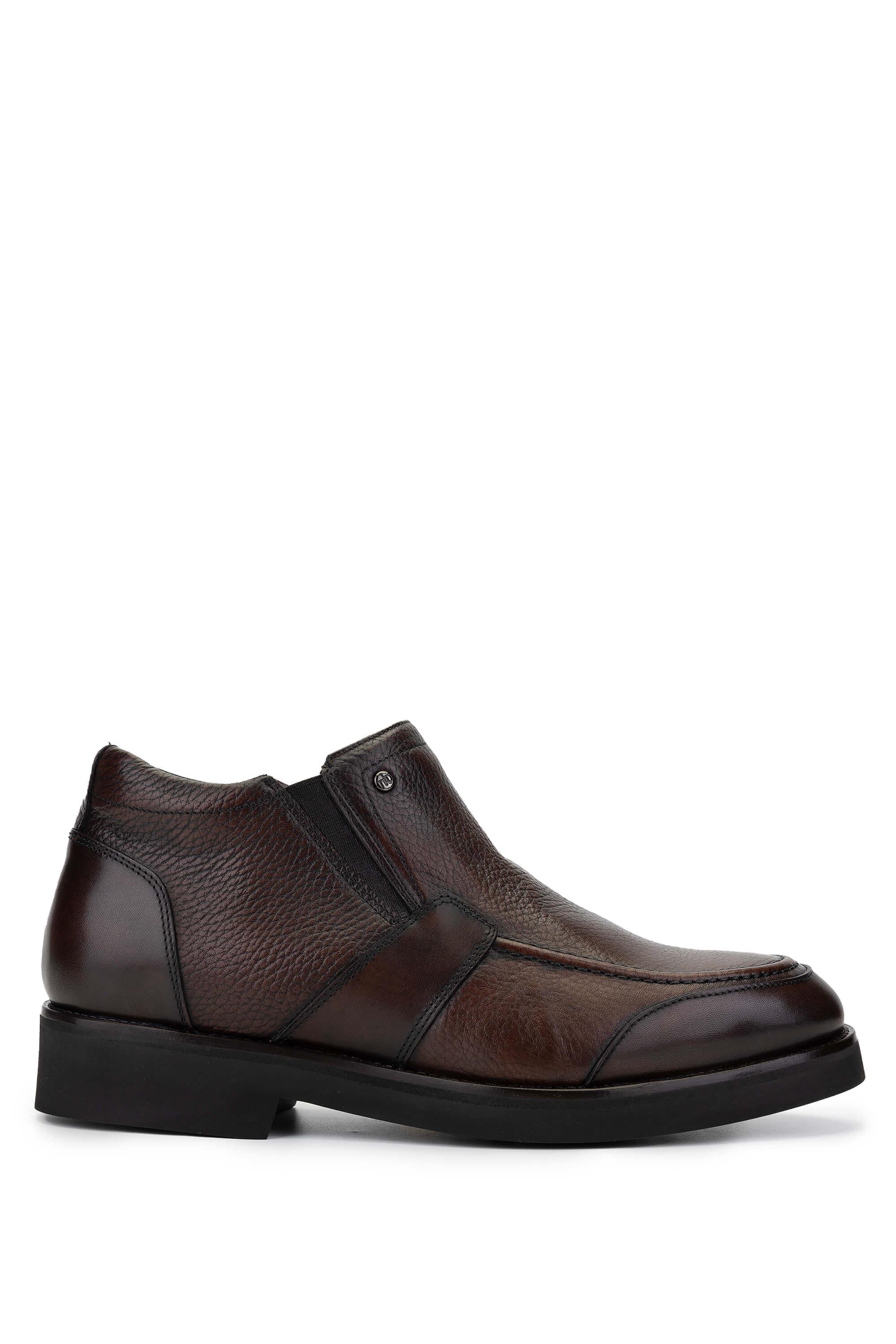 Mario Bruni Erkek Hakiki Deri Koyu Kahve Casual Bot