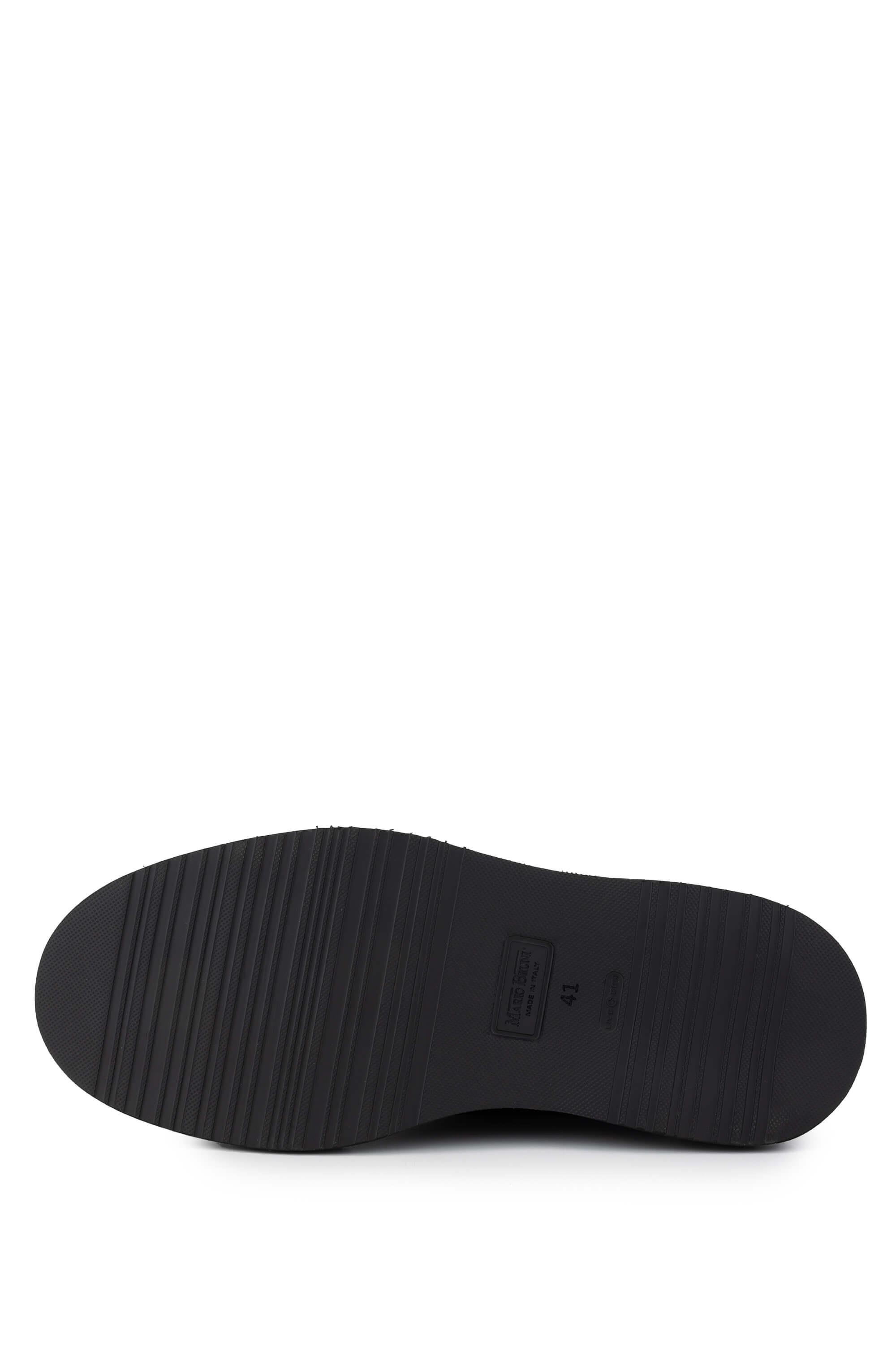 Mario Bruni Erkek Hakiki Deri Koyu Kahve Casual Ayakkabı