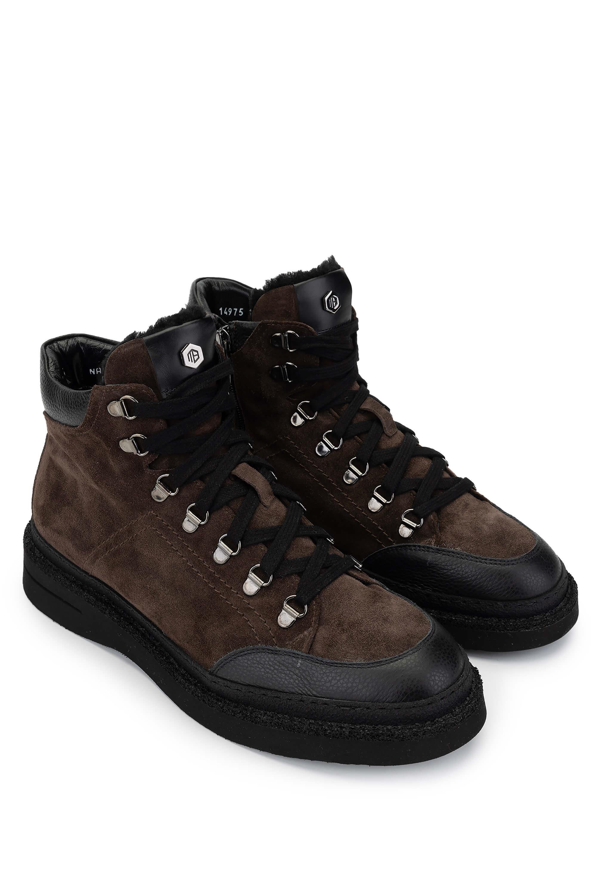 Mario Bruni Erkek Hakiki Deri Koyu Kahve Casual Bot