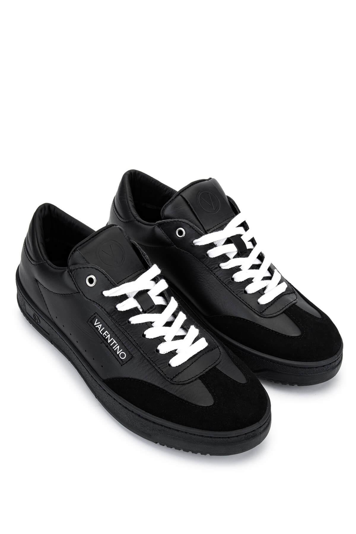 Mario Valentino Erkek Hakiki Deri Siyah Sneakers & Spor Ayakkabı