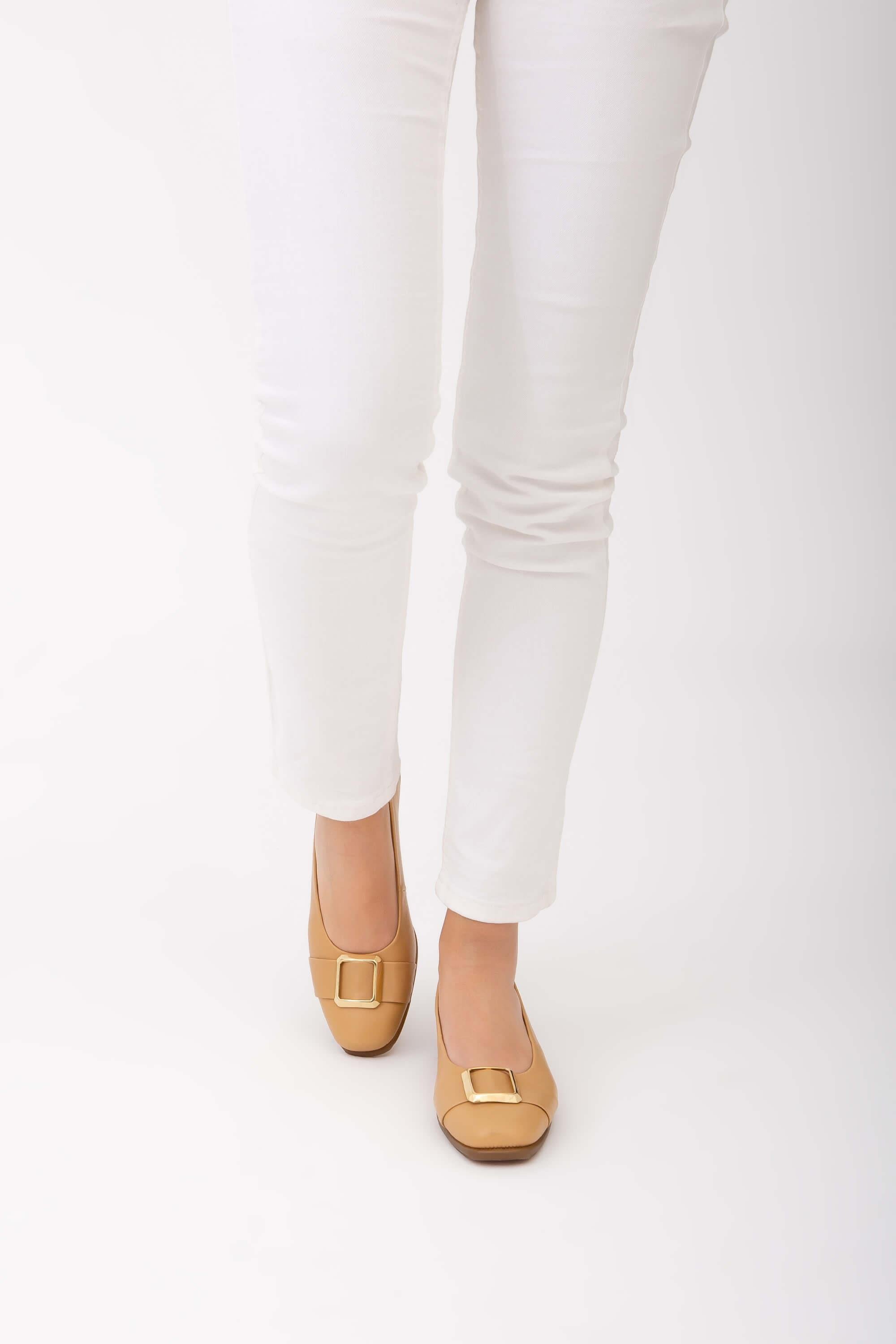 Relax Anatomic Kadın Hakiki Deri Bej Comfort Ayakkabı