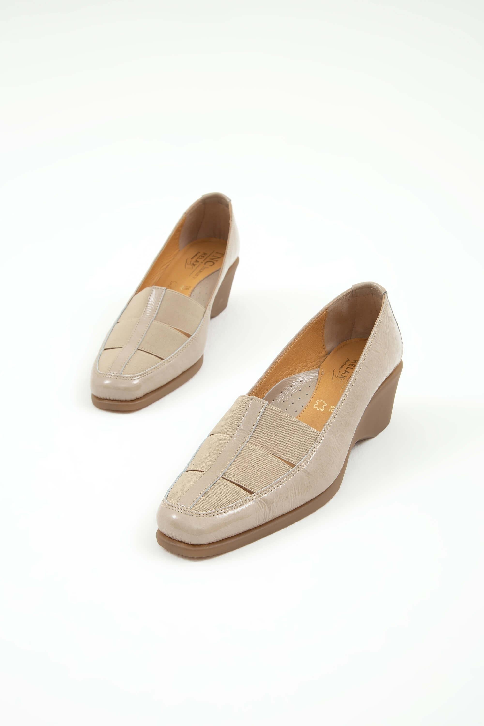 Relax Anatomic Kadın Hakiki Deri Bej Comfort Ayakkabı