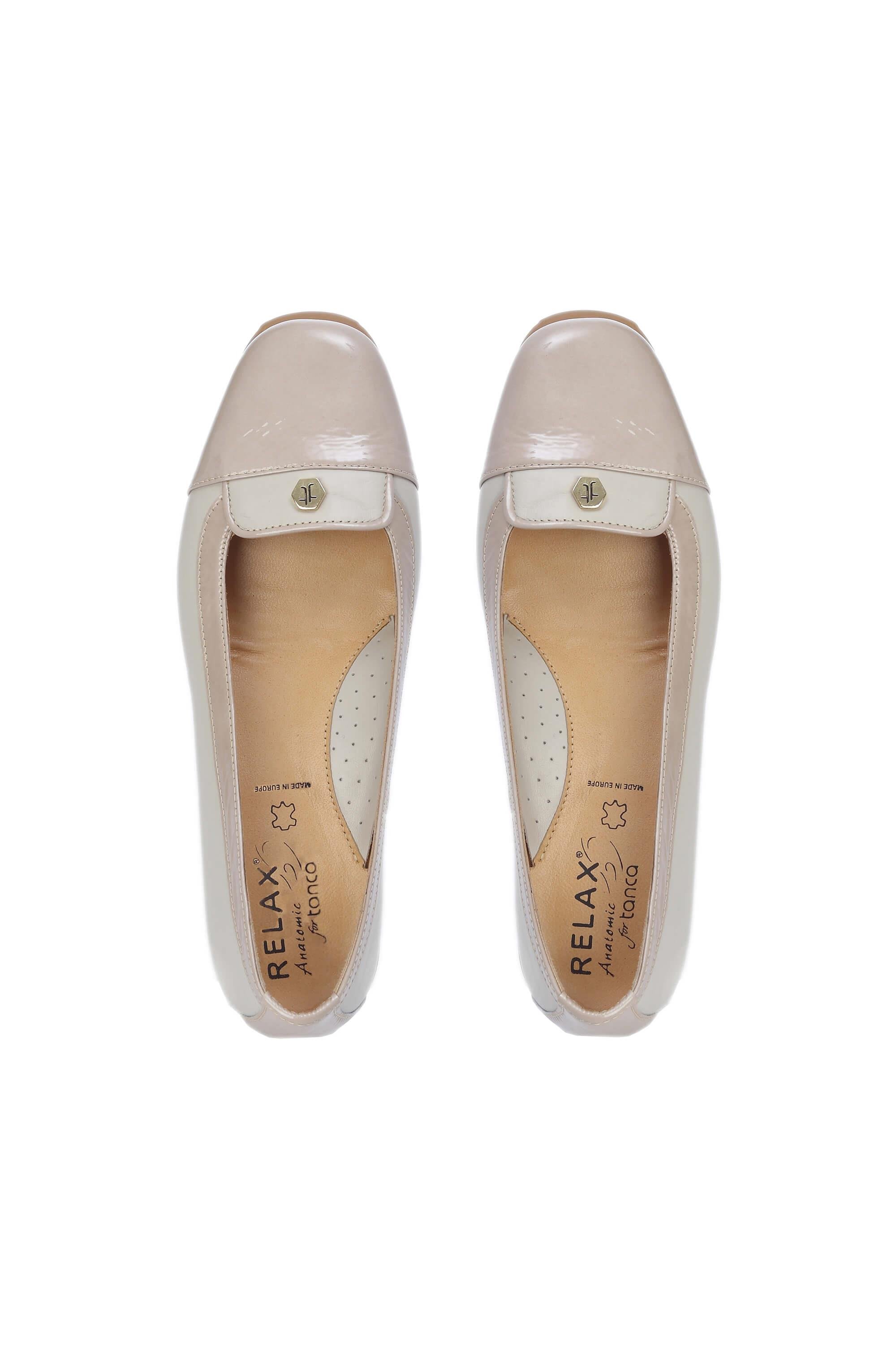 Relax Anatomic Kadın Hakiki Deri Bej Comfort Ayakkabı