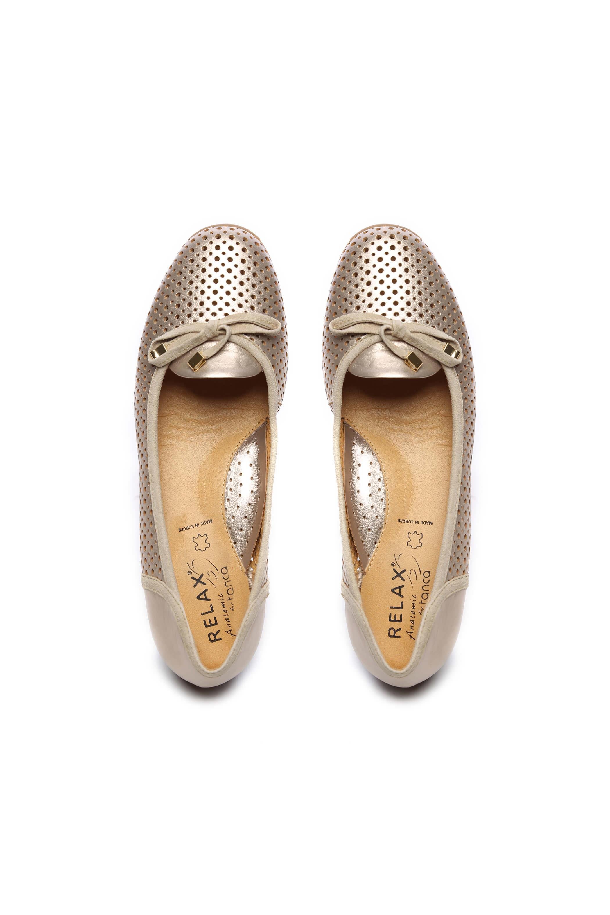 Relax Anatomic Kadın Hakiki Deri Bej Comfort Ayakkabı
