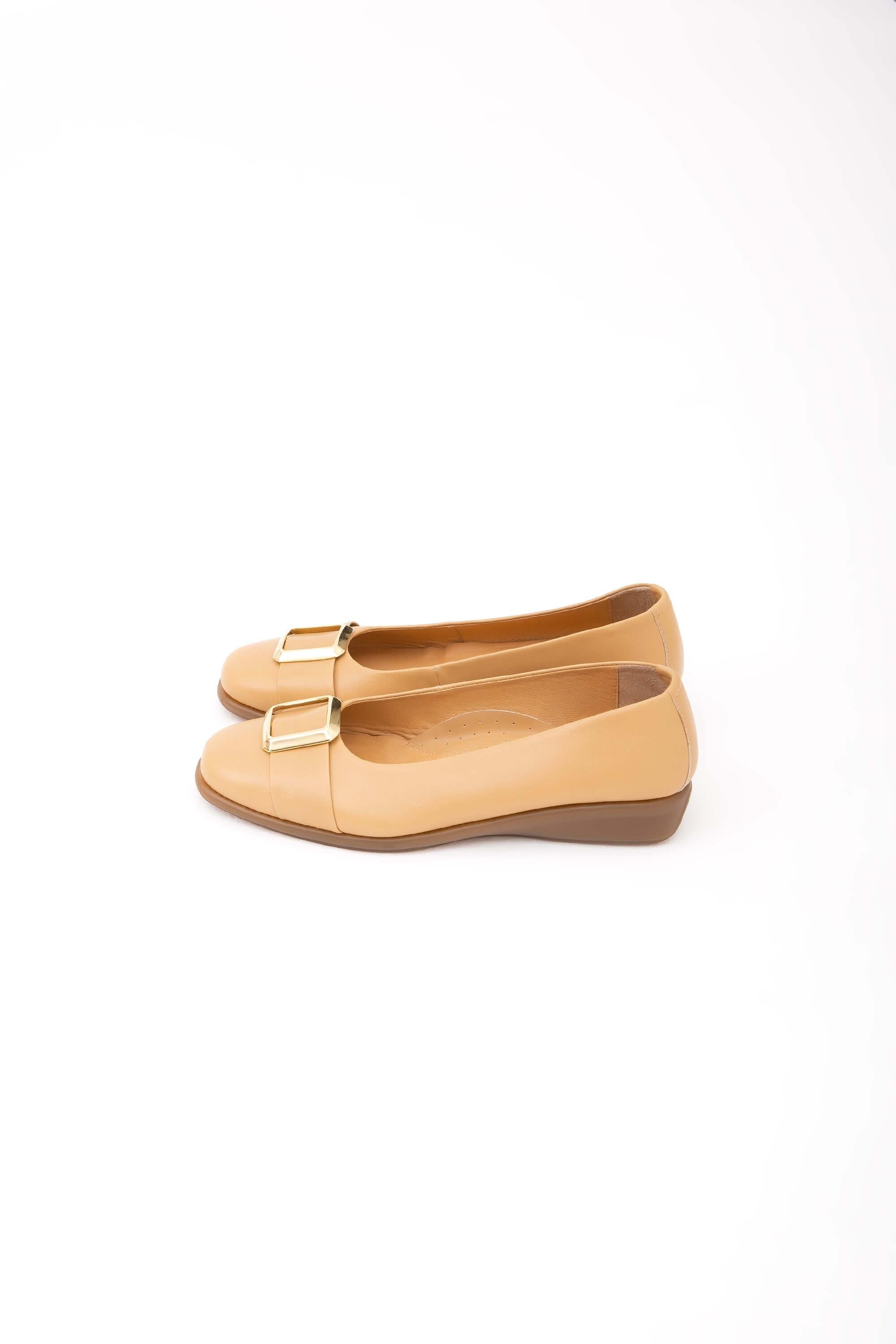 Relax Anatomic Kadın Hakiki Deri Bej Comfort Ayakkabı