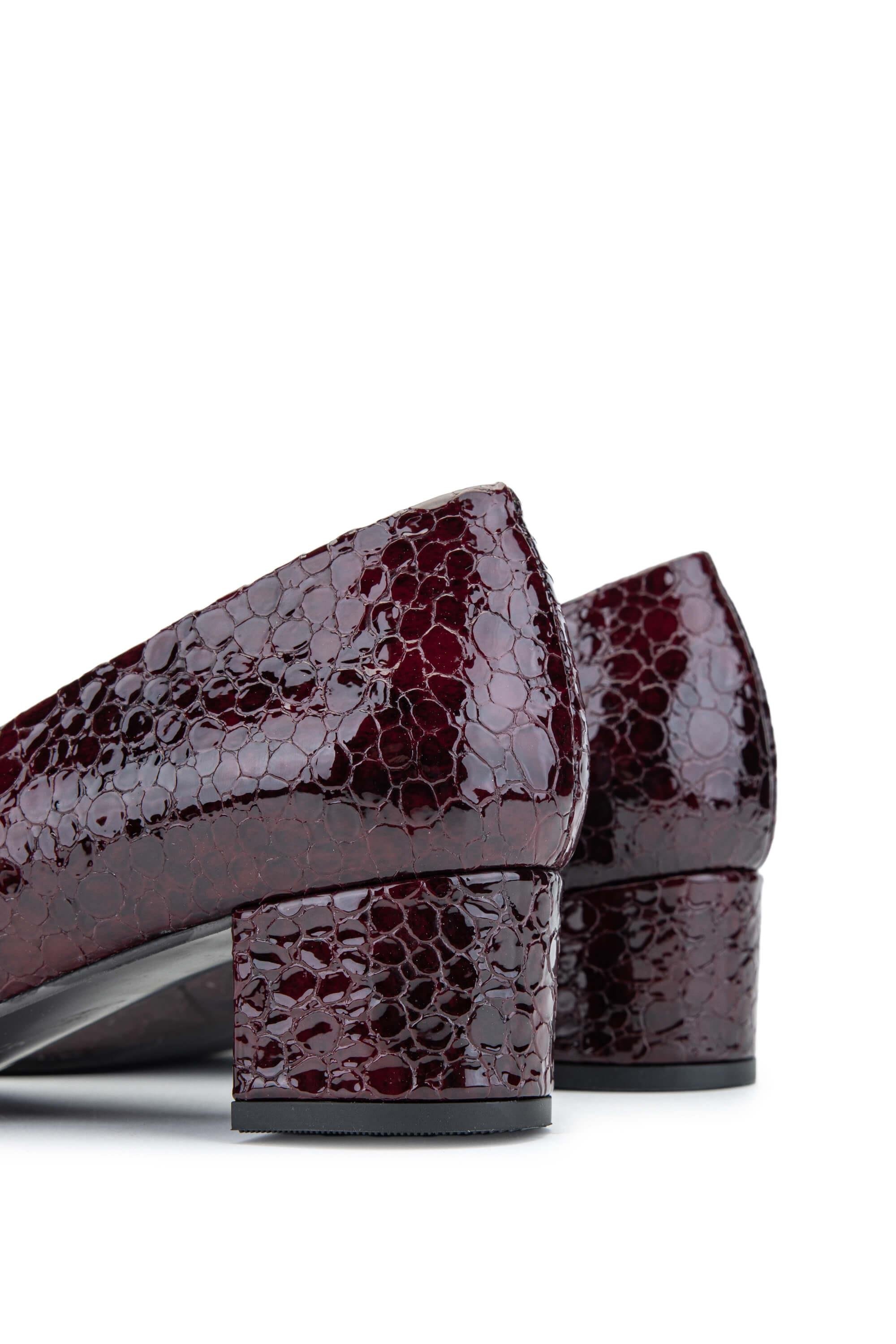 Relax Anatomic Kadın Hakiki Deri Bordo Rugan Comfort Ayakkabı