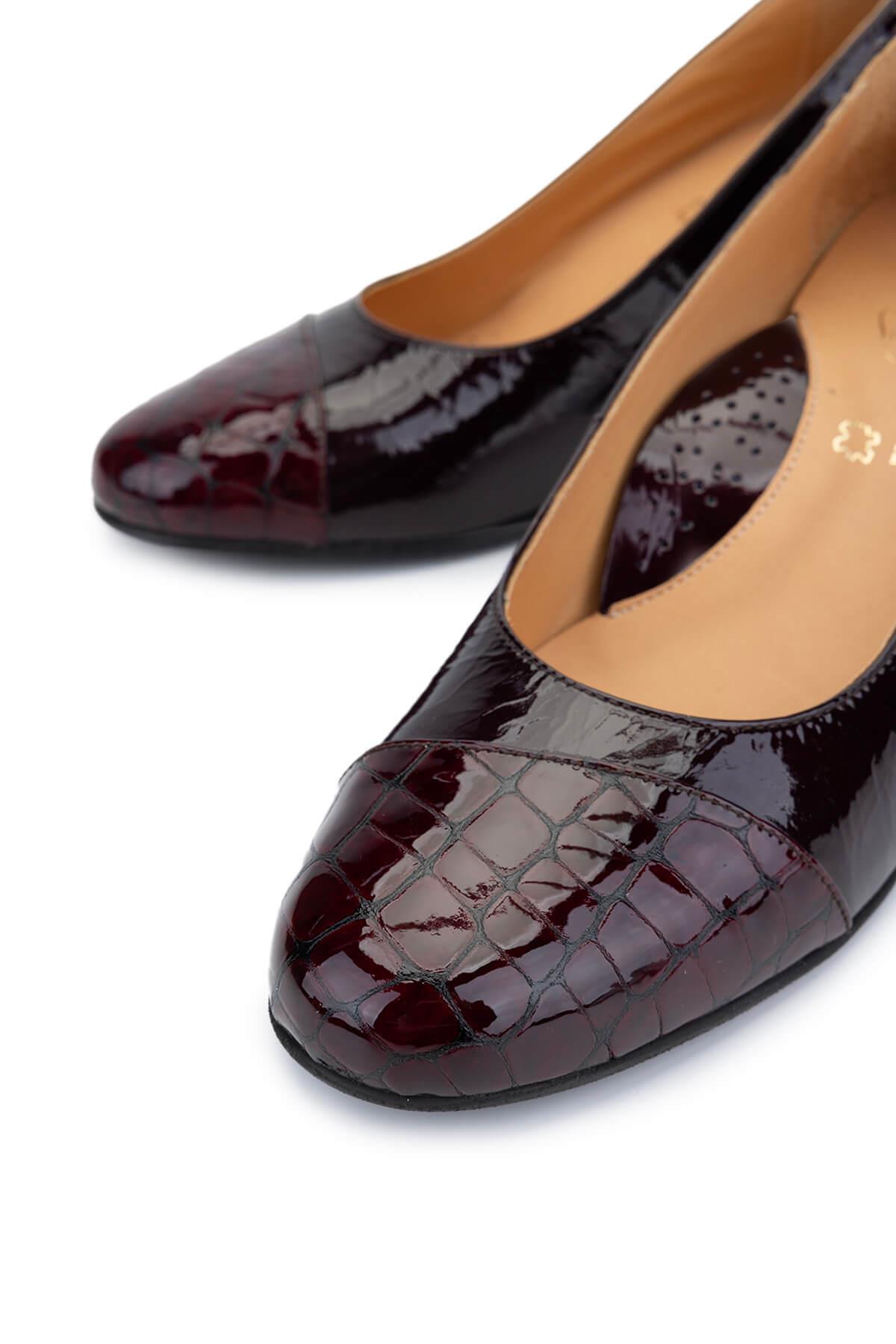 Relax Anatomic Kadın Hakiki Deri Bordo Comfort Ayakkabı