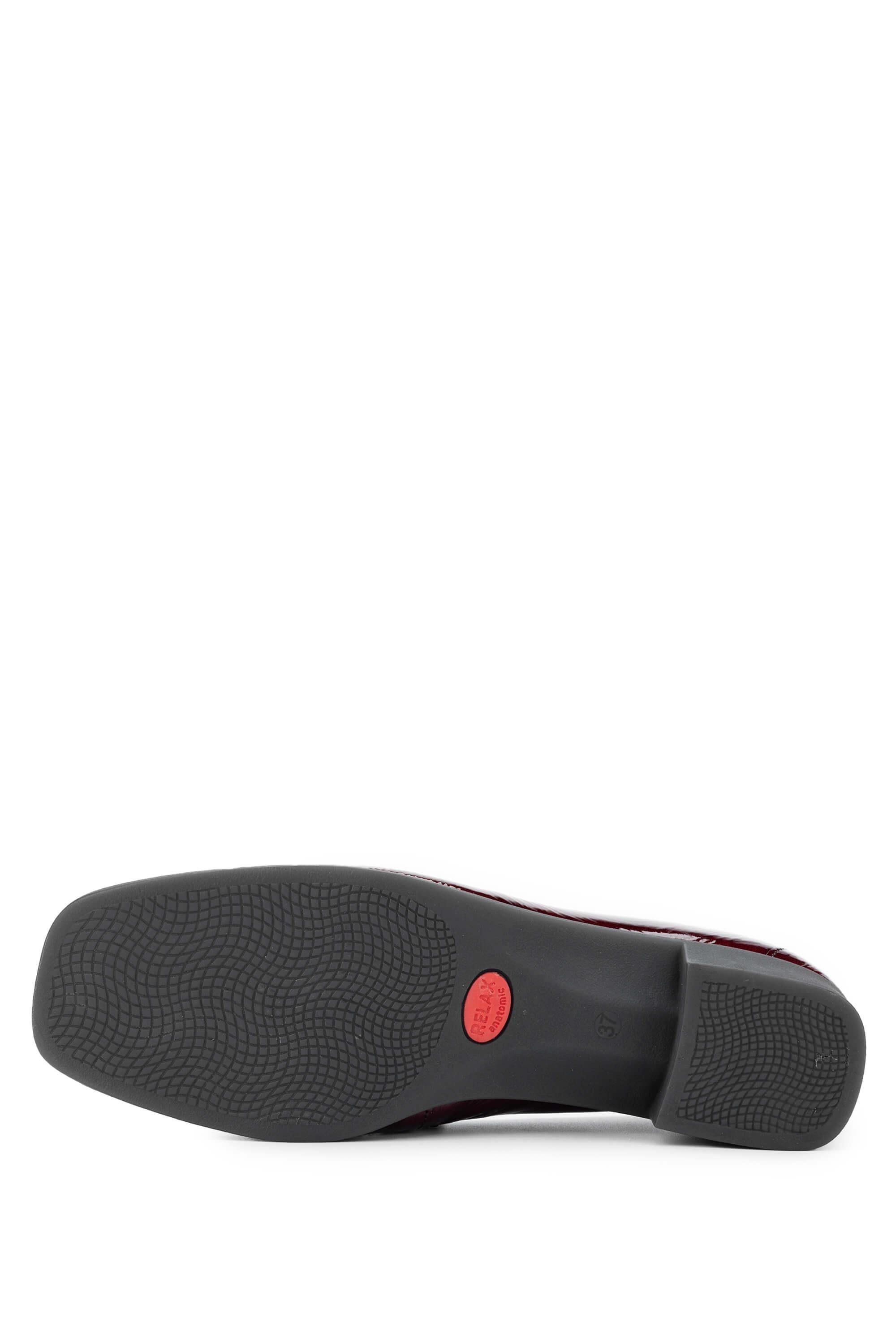 Relax Anatomic Kadın Hakiki Deri Bordo Comfort Ayakkabı