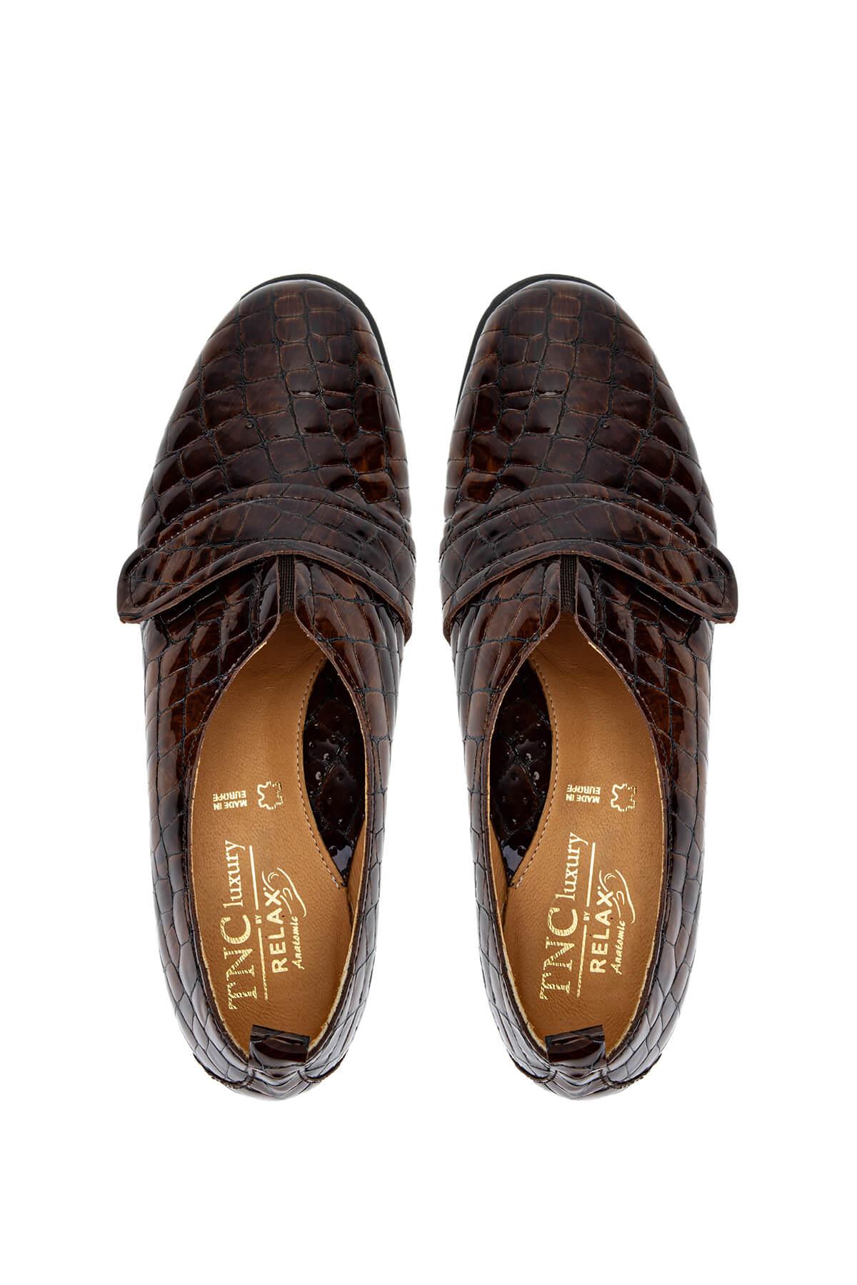 Relax Anatomic Kadın Hakiki Deri Kahverengi Comfort Ayakkabı