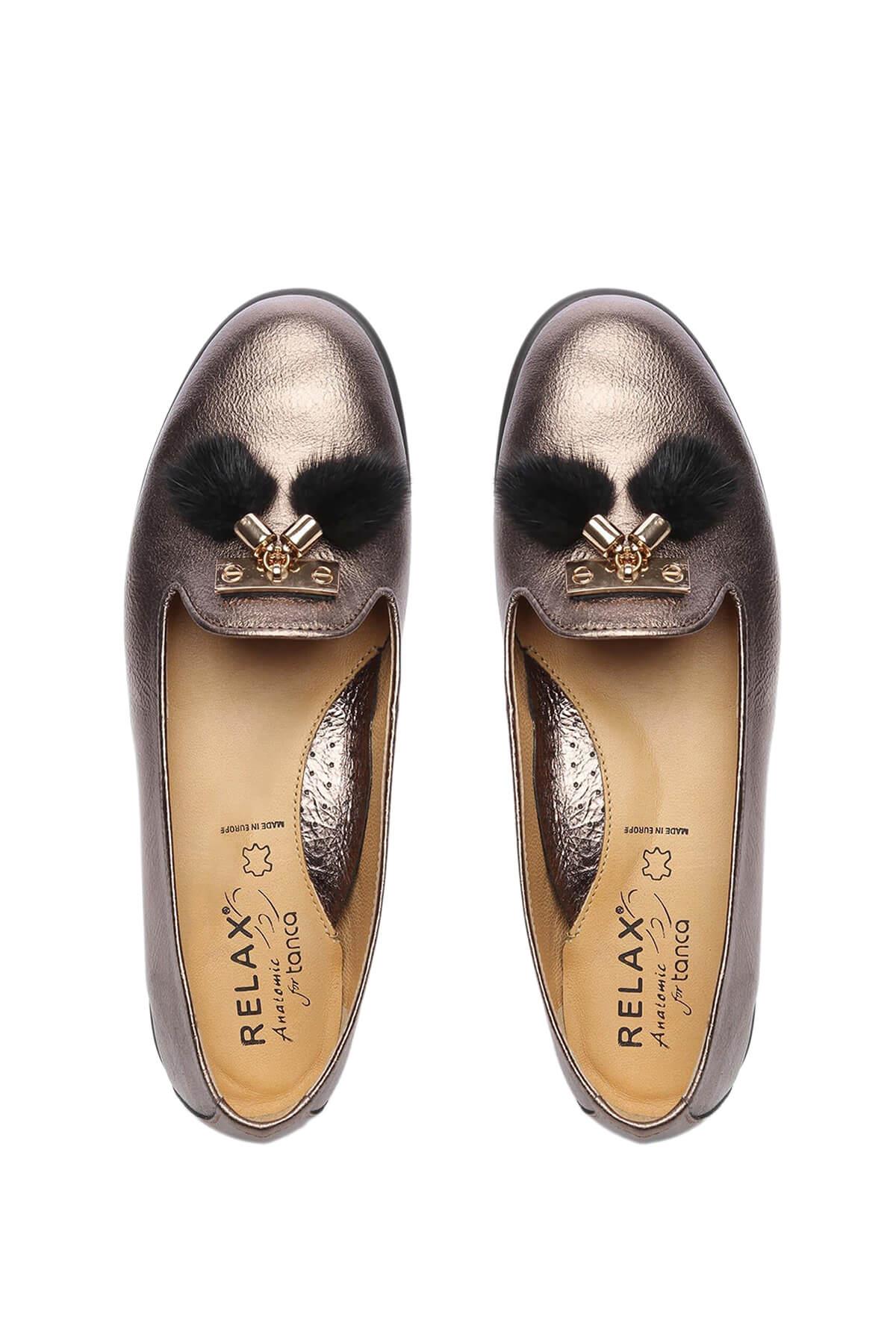 Relax Anatomic Kadın Hakiki Deri Kahverengi Mokasen & Loafer Ayakkabı