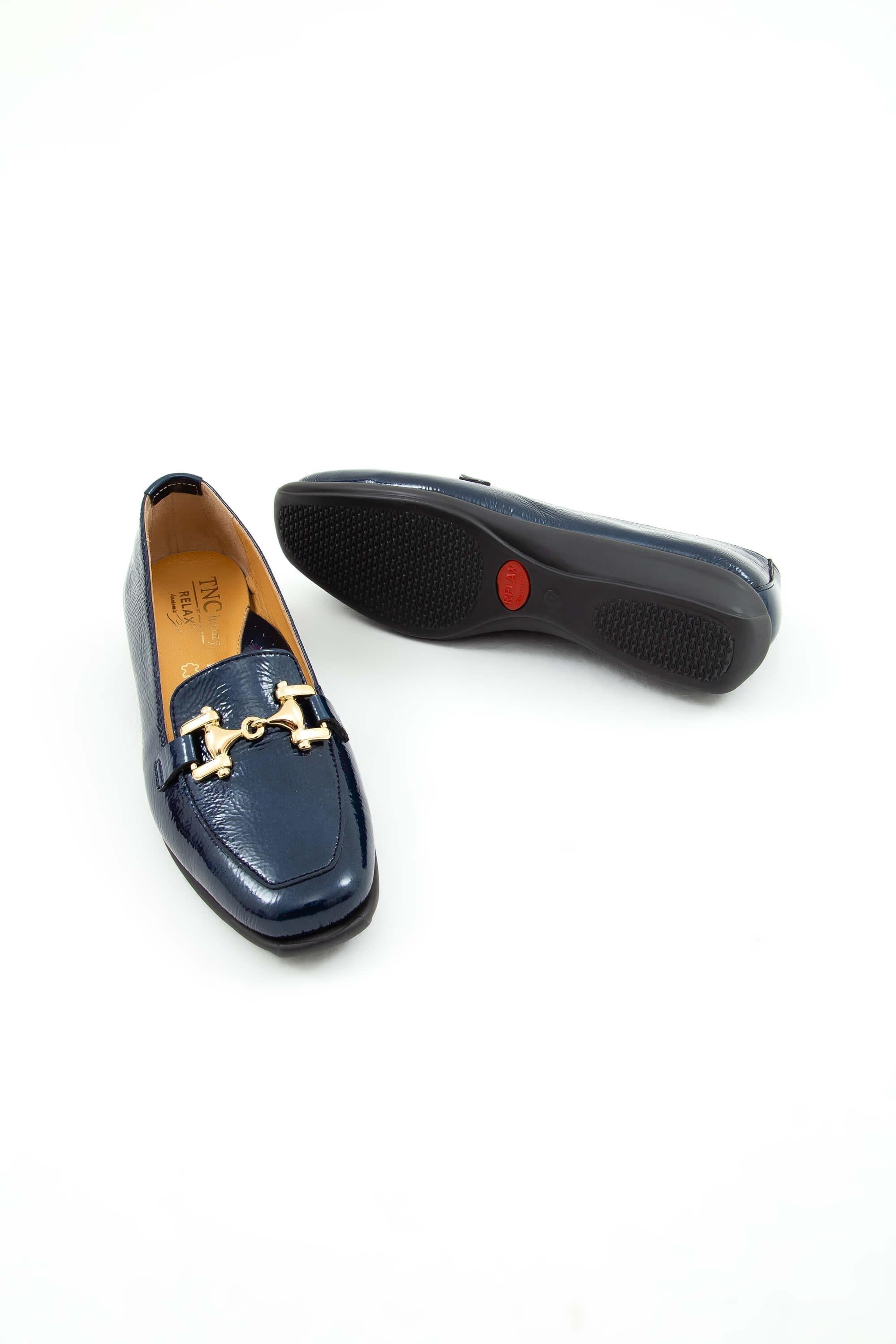 Relax Anatomic Kadın Hakiki Deri Mavi Comfort Ayakkabı