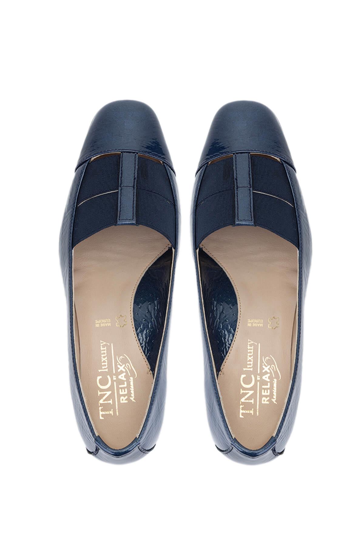 Relax Anatomic Kadın Hakiki Deri Mavi Comfort Ayakkabı