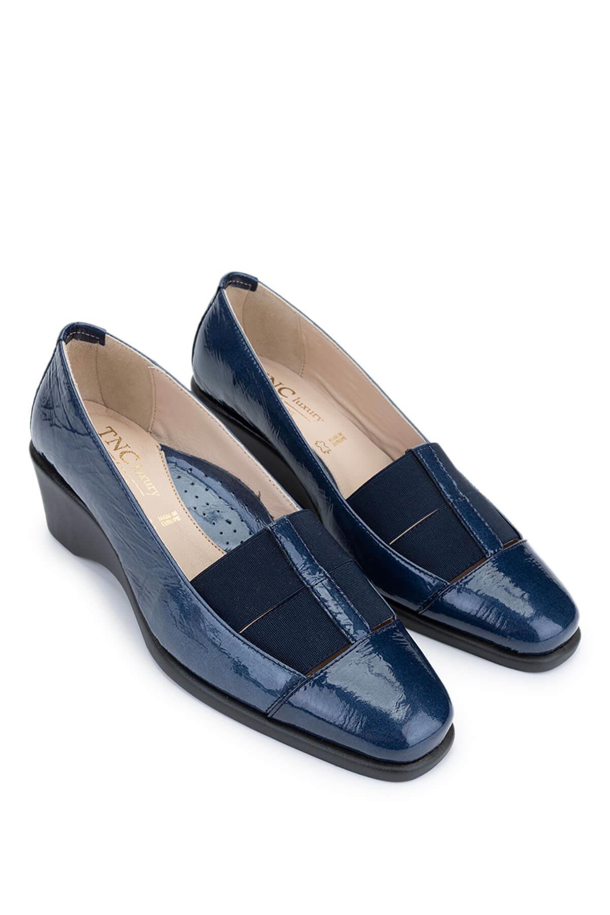 Relax Anatomic Kadın Hakiki Deri Mavi Comfort Ayakkabı