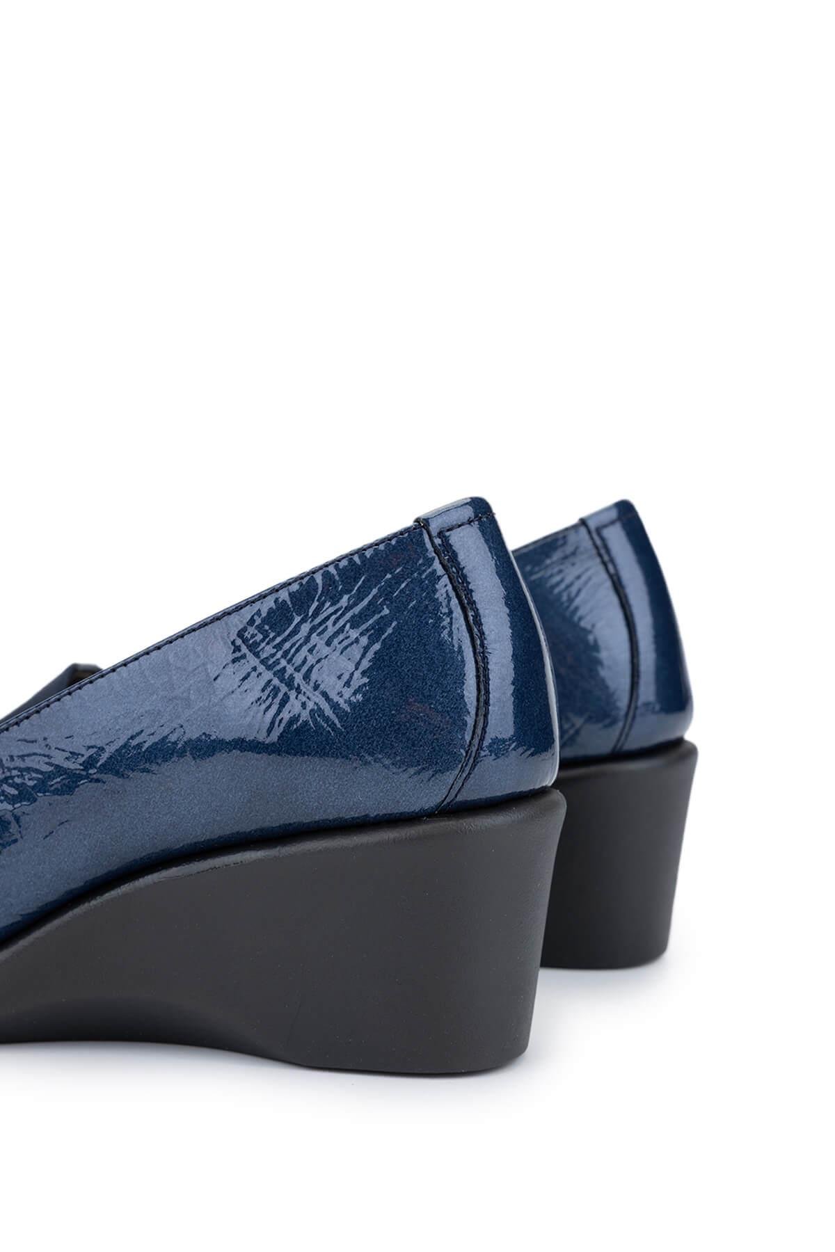 Relax Anatomic Kadın Hakiki Deri Mavi Comfort Ayakkabı