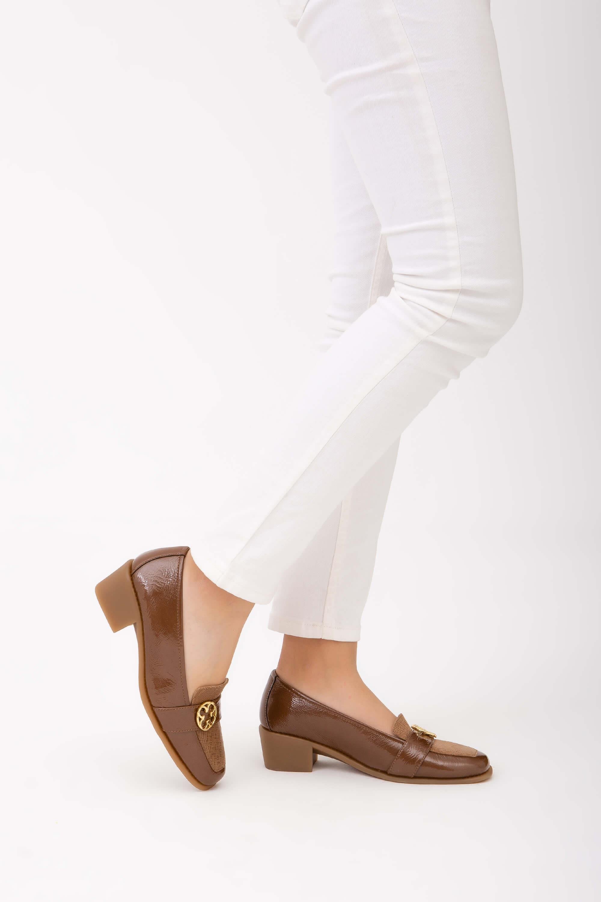 Relax Anatomic Kadın Hakiki Deri Metalik Comfort Ayakkabı