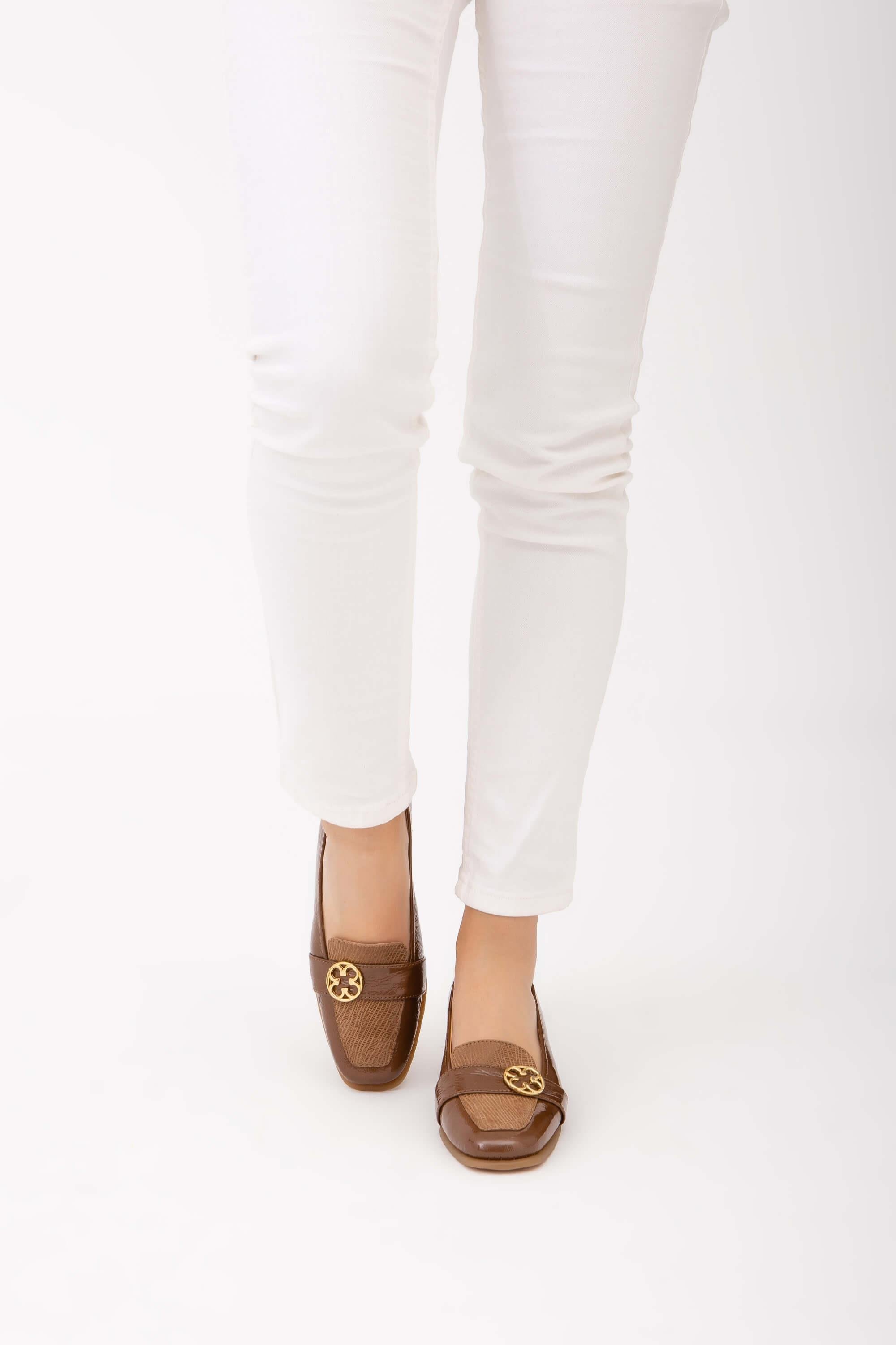 Relax Anatomic Kadın Hakiki Deri Metalik Comfort Ayakkabı