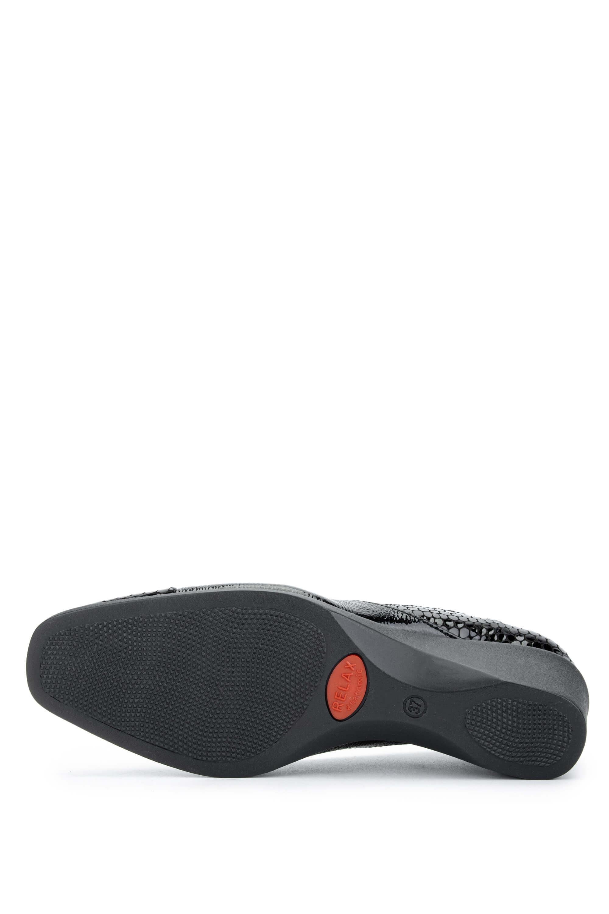 Relax Anatomic Kadın Hakiki Deri Siyah Comfort Ayakkabı
