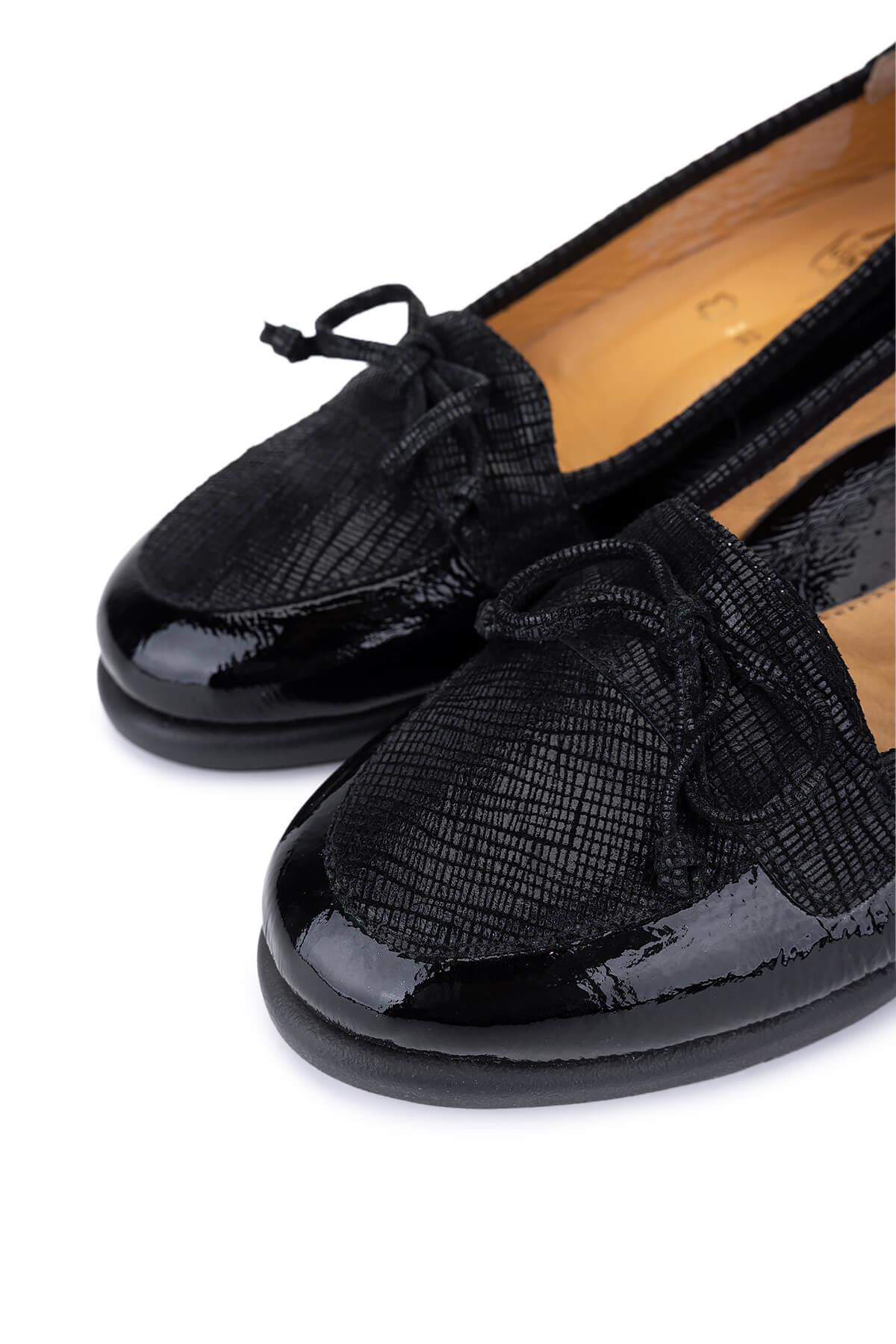 Relax Anatomic Kadın Hakiki Deri Siyah Comfort Ayakkabı