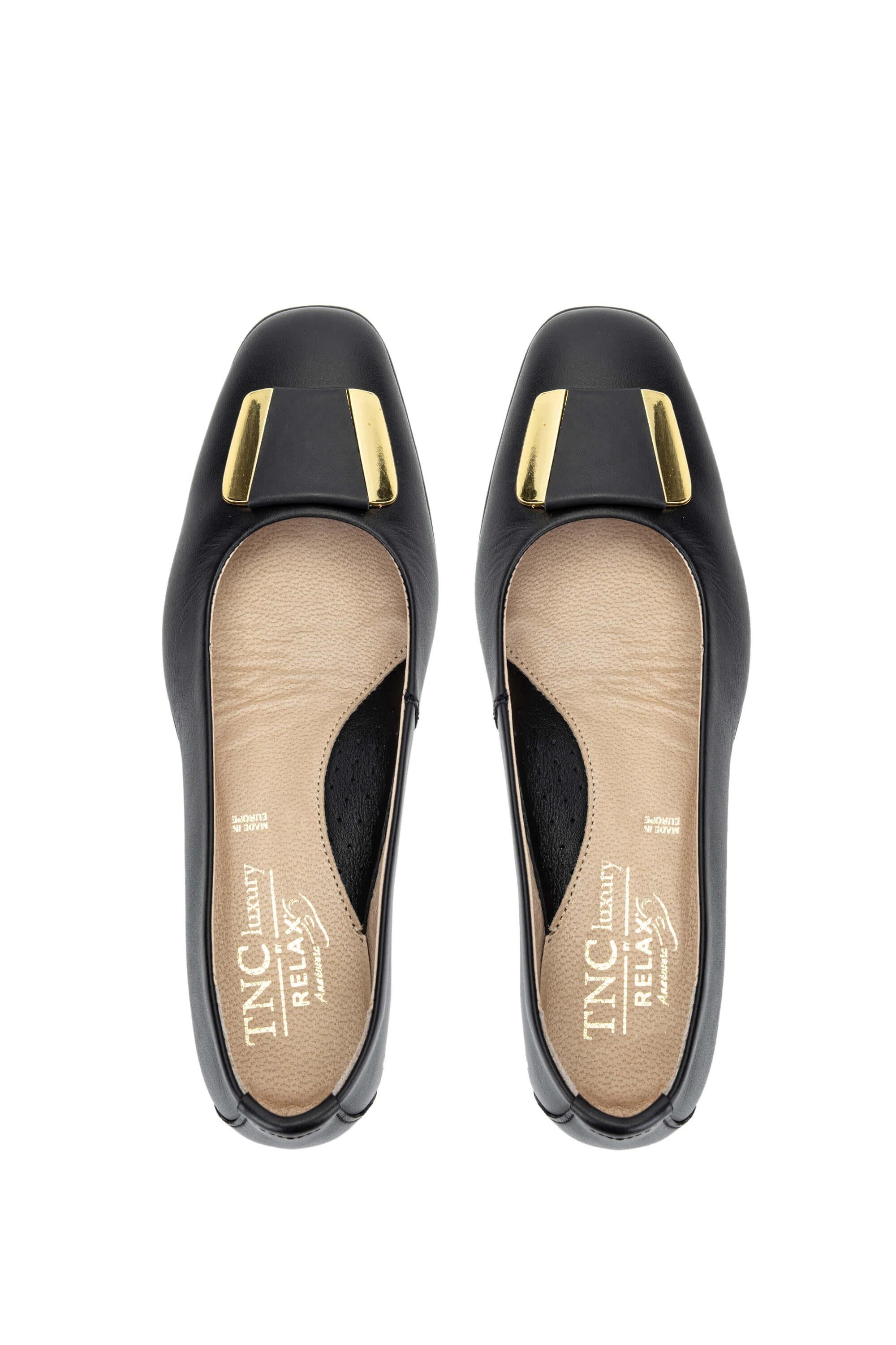 Relax Anatomic Kadın Hakiki Deri Siyah Comfort Ayakkabı