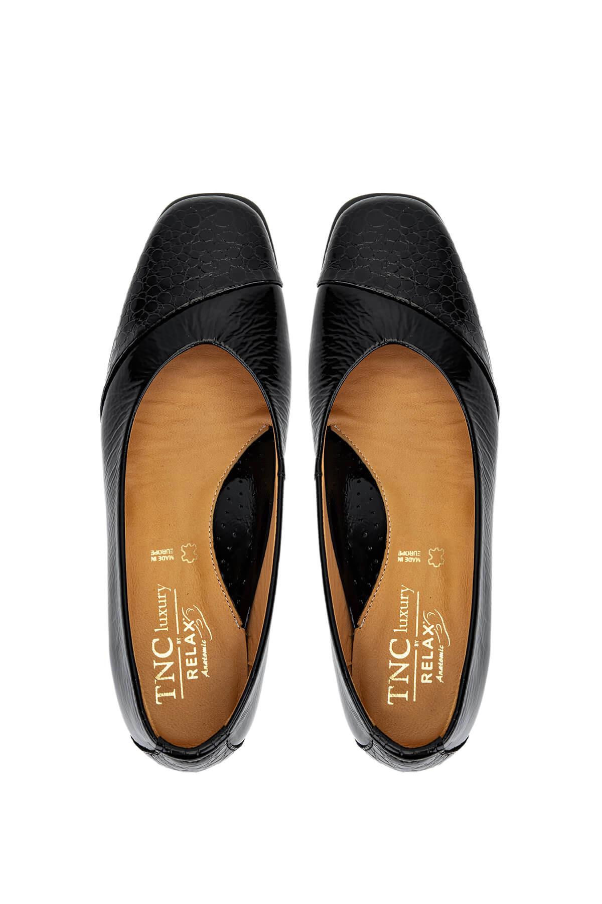 Relax Anatomic Kadın Hakiki Deri Siyah Comfort Ayakkabı