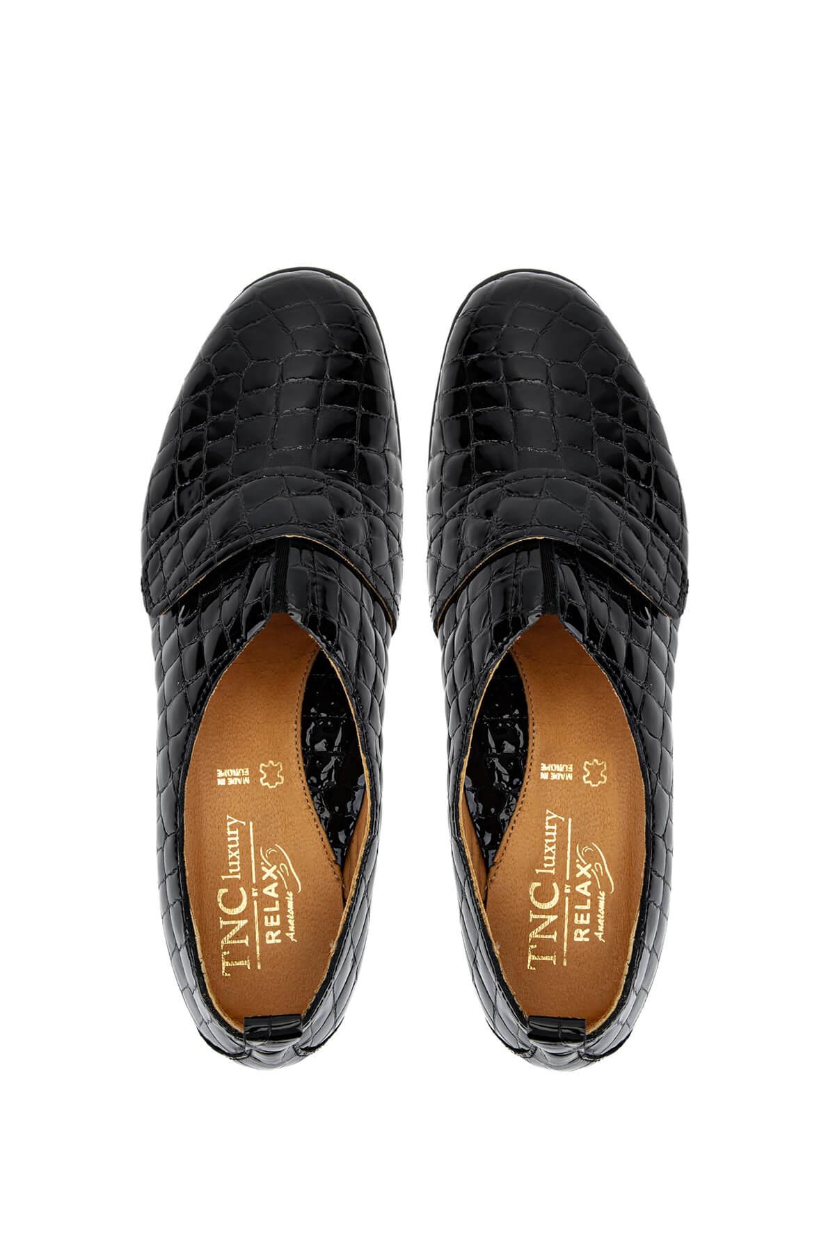Relax Anatomic Kadın Hakiki Deri Siyah Comfort Ayakkabı
