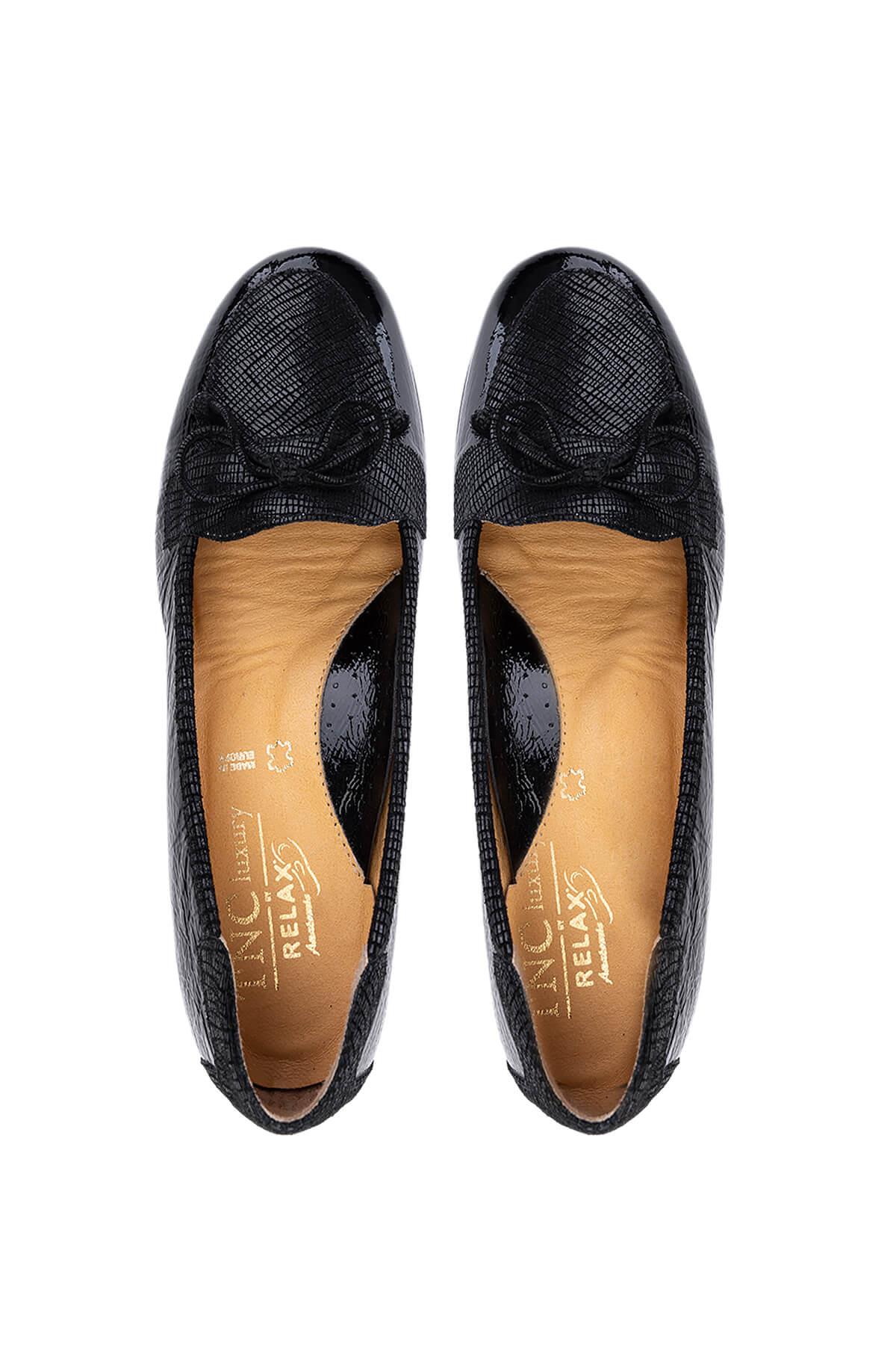 Relax Anatomic Kadın Hakiki Deri Siyah Comfort Ayakkabı