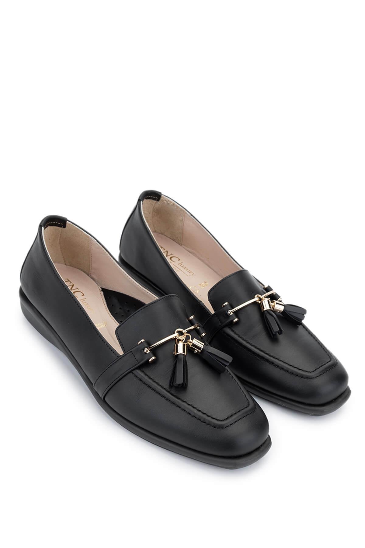 Relax Anatomic Kadın Hakiki Deri Siyah Comfort Ayakkabı