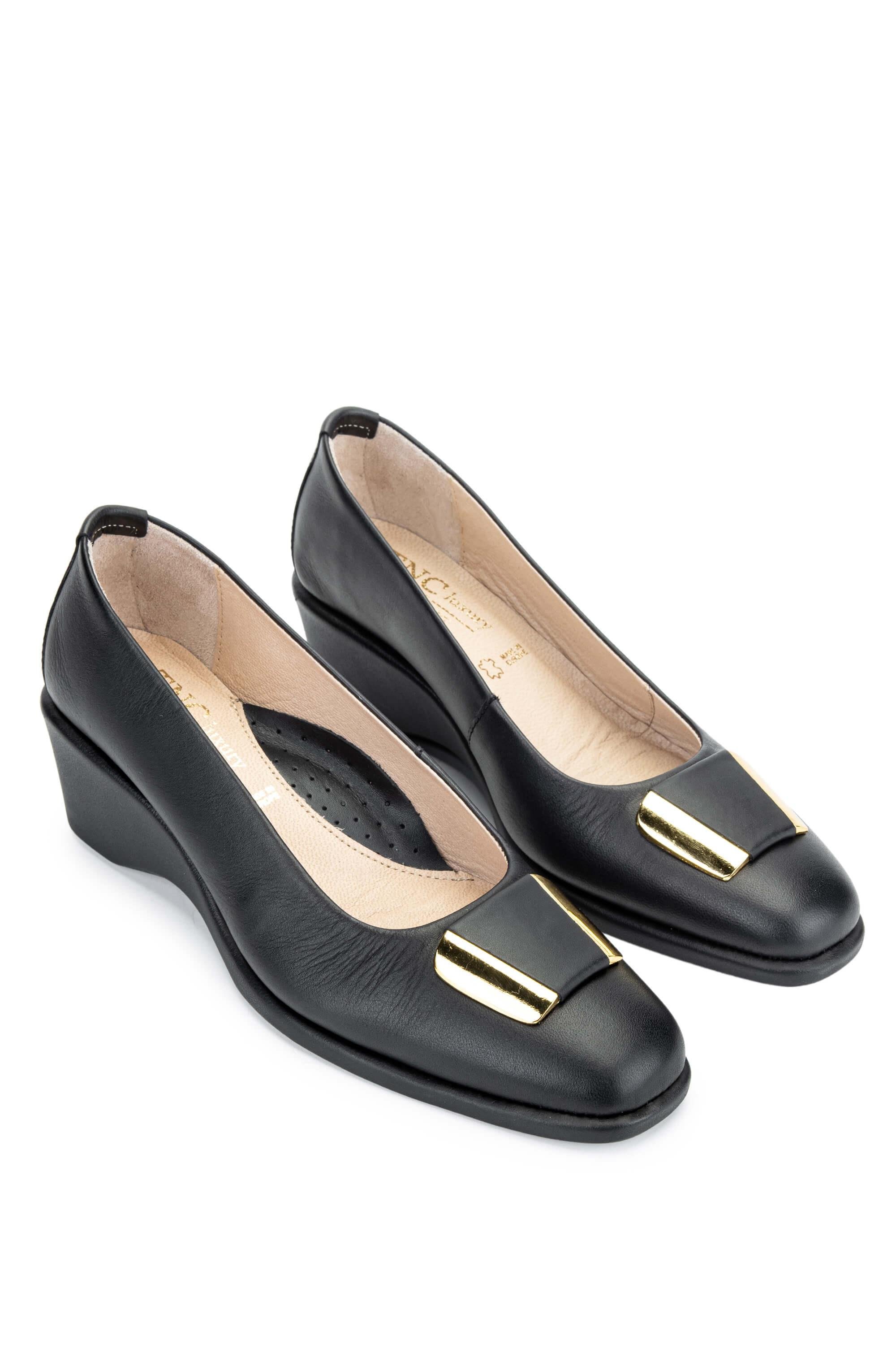 Relax Anatomic Kadın Hakiki Deri Siyah Comfort Ayakkabı