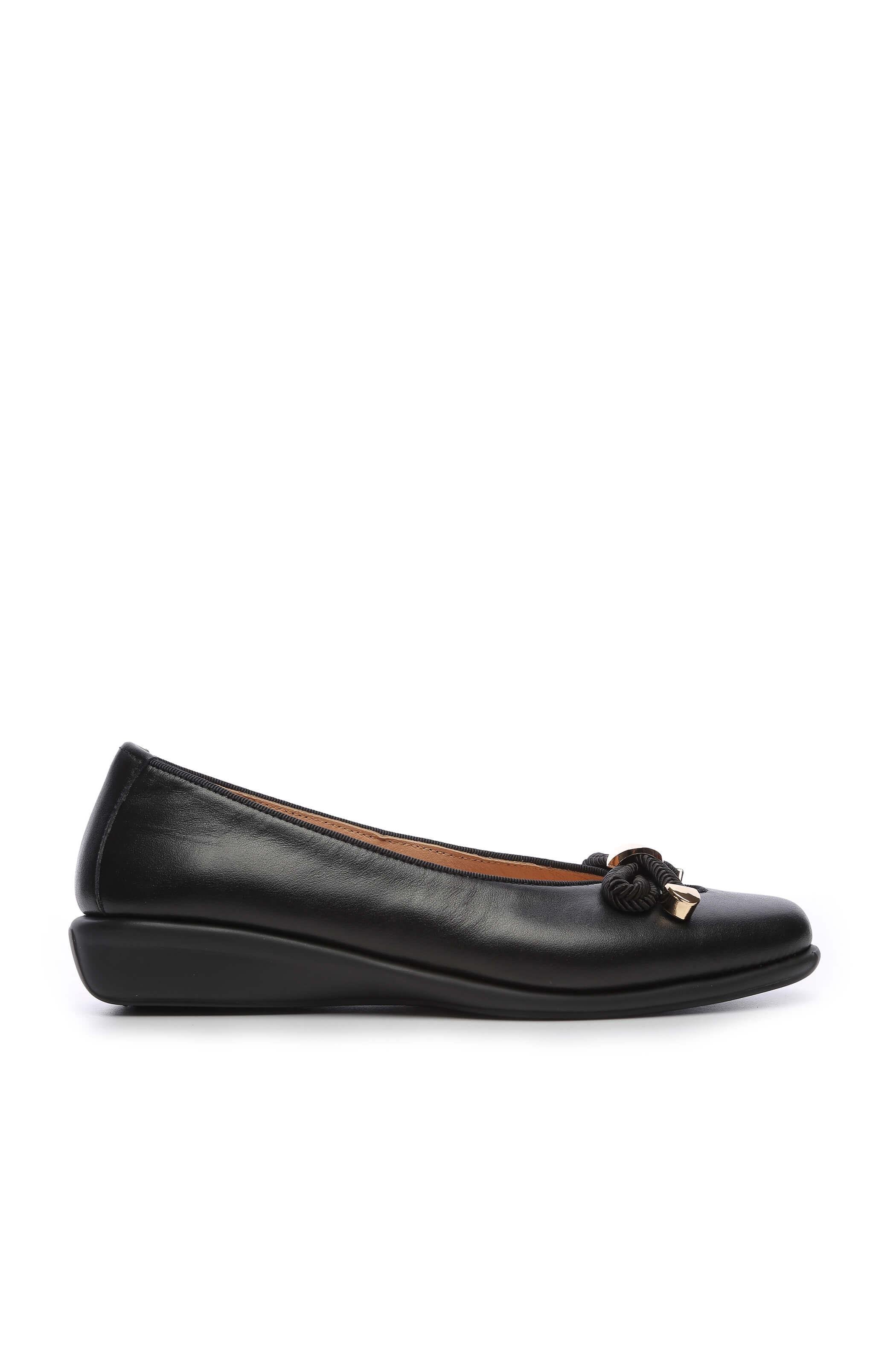 Relax Anatomic Kadın Hakiki Deri Siyah Mokasen & Loafer Ayakkabı