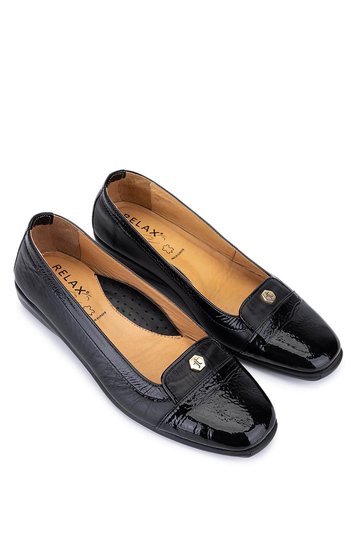 Relax Anatomic Kadın Hakiki Deri Siyah Comfort Ayakkabı