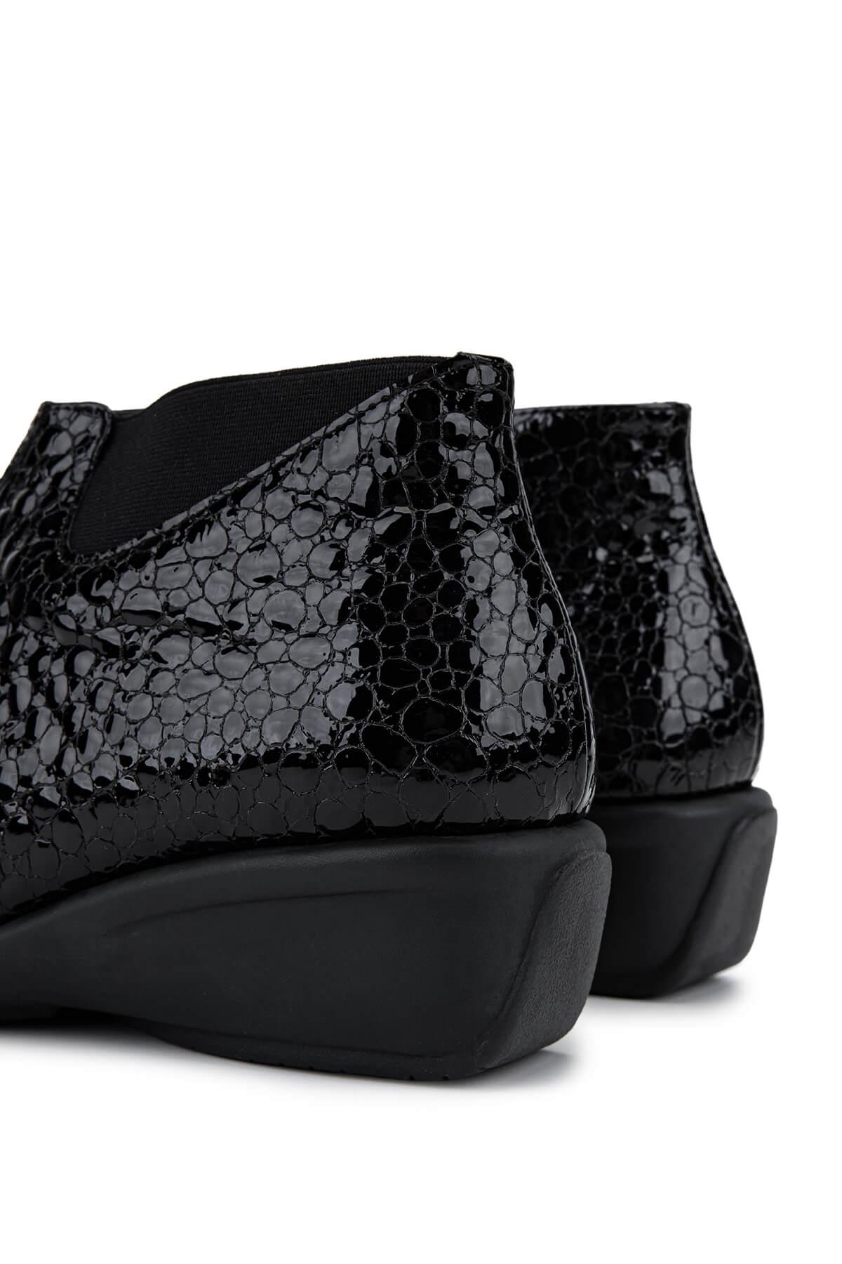 Relax Anatomic Kadın Hakiki Deri Siyah Casual Bot