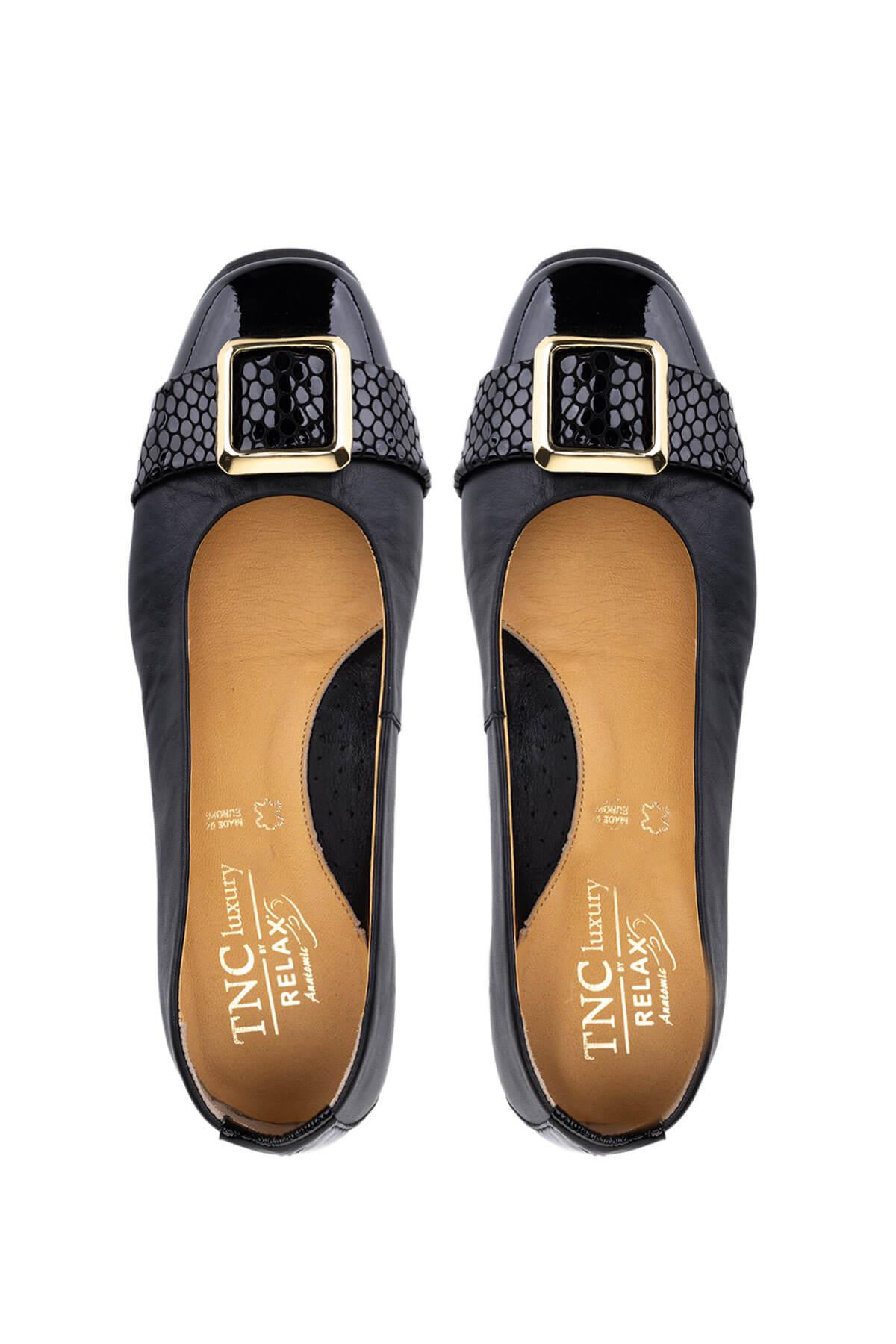 Relax Anatomic Kadın Hakiki Deri Siyah Comfort Ayakkabı