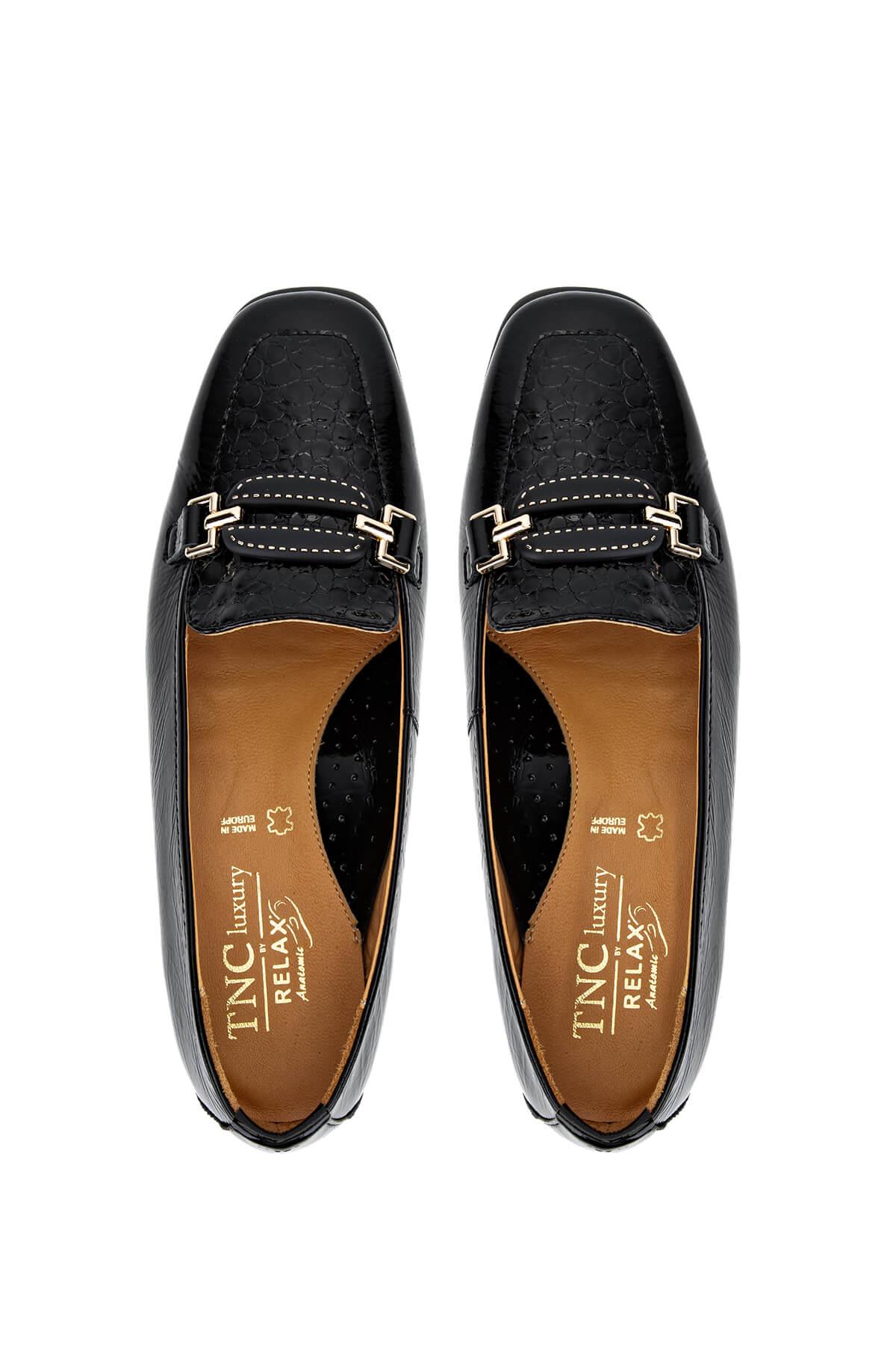 Relax Anatomic Kadın Hakiki Deri Siyah Comfort Ayakkabı