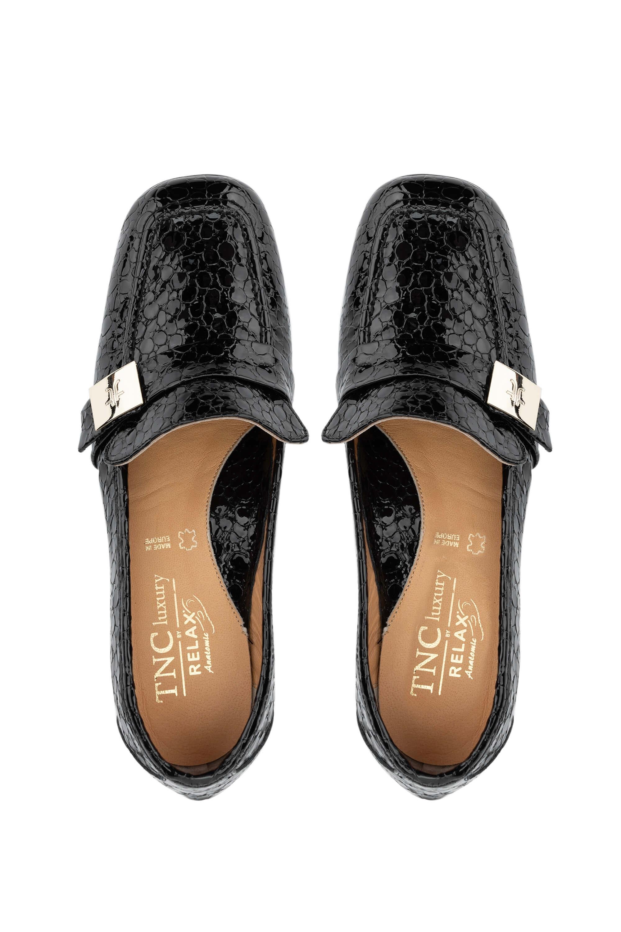 Relax Anatomic Kadın Hakiki Deri Siyah Comfort Ayakkabı