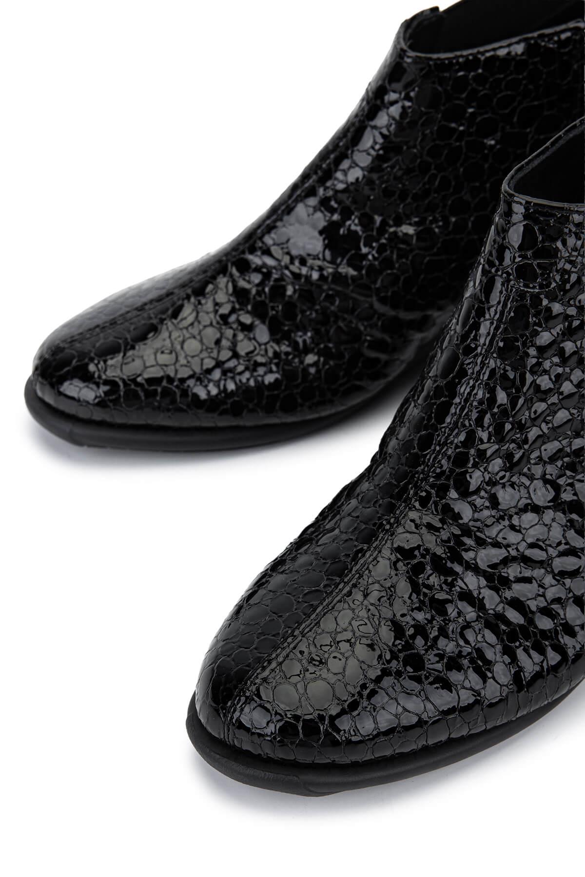 Relax Anatomic Kadın Hakiki Deri Siyah Casual Bot