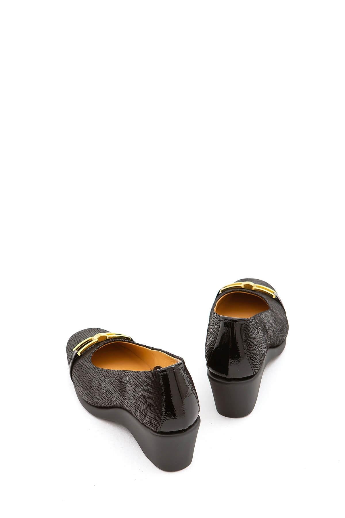 Relax Anatomic Kadın Hakiki Deri Siyah Comfort Ayakkabı