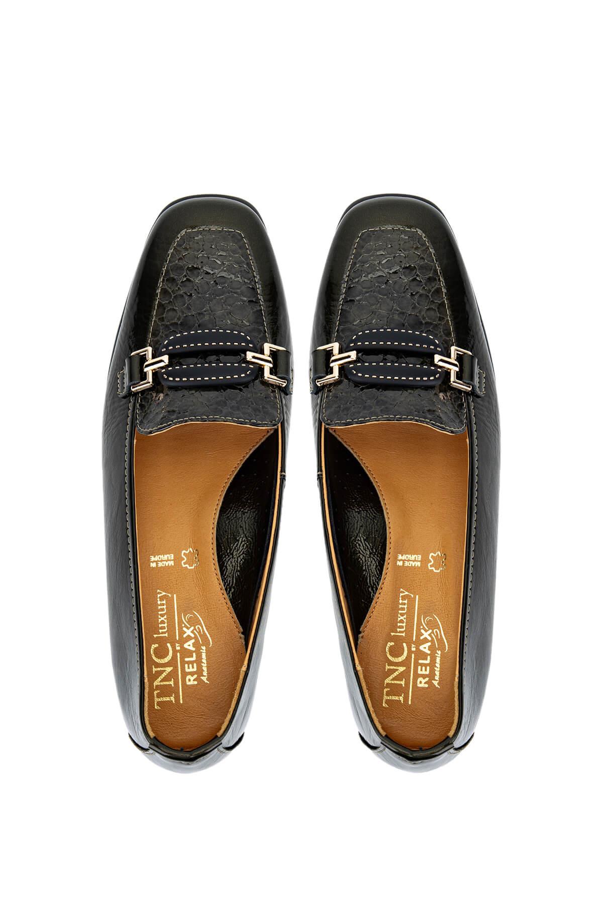 Relax Anatomic Kadın Hakiki Deri Yeşil Comfort Ayakkabı