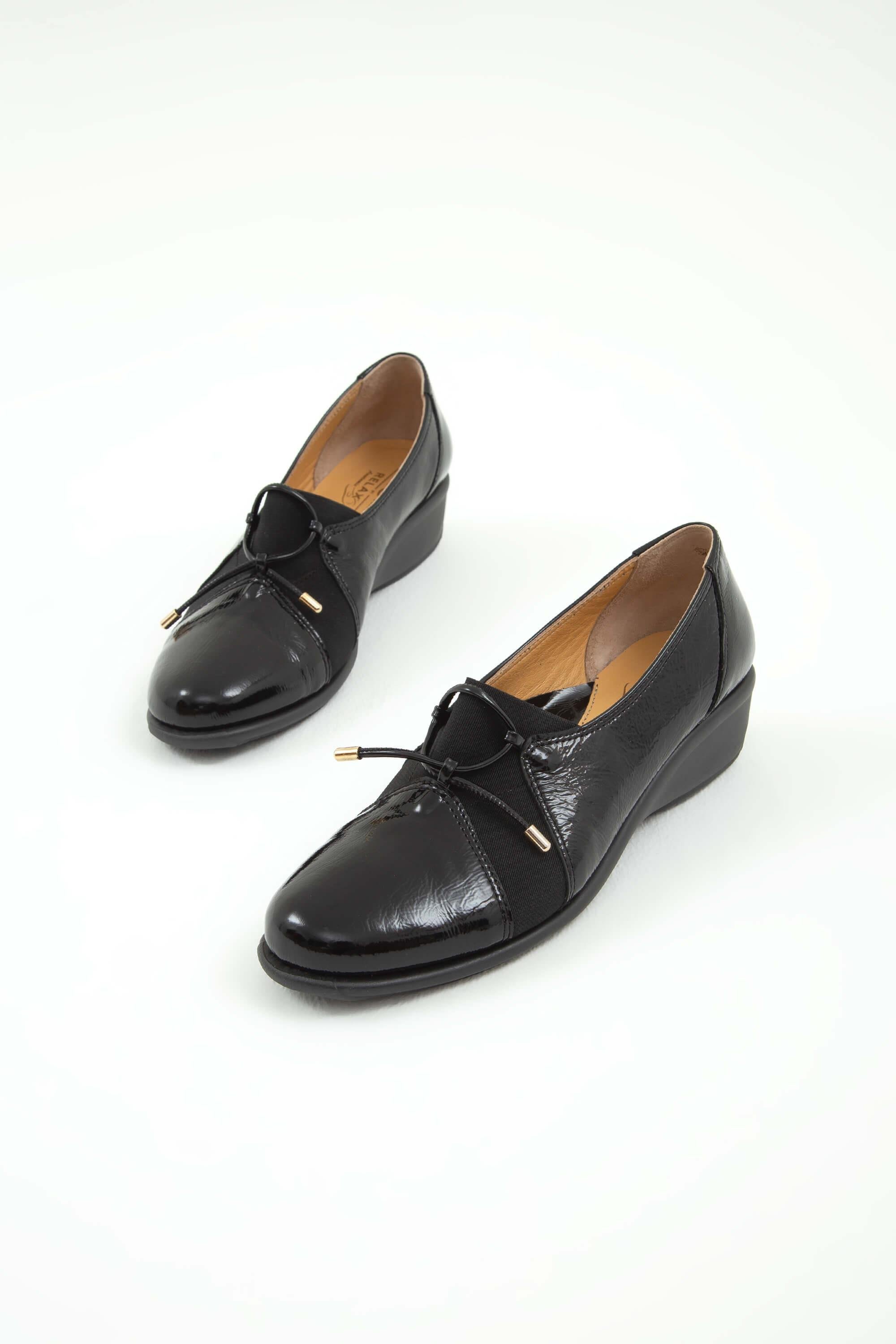 Relax Anatomic Kadın Vegan Siyah Mokasen & Loafer Ayakkabı