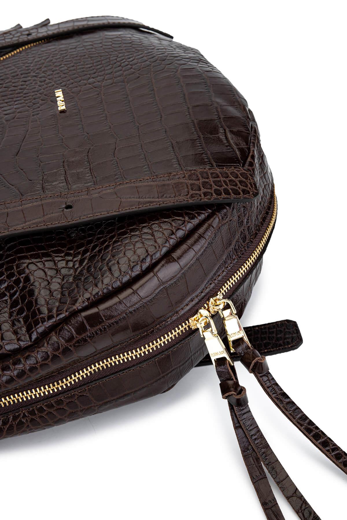 Ripani Kadın Hakiki Deri Kahverengi Omuz Çanta