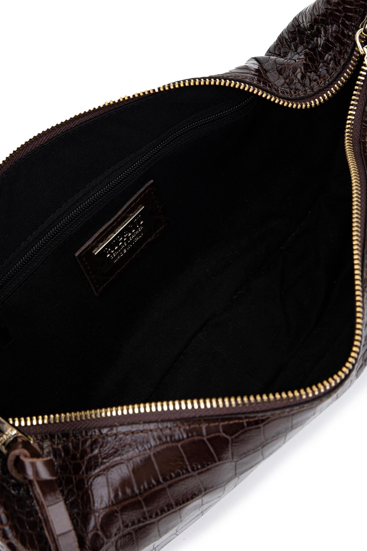 Ripani Kadın Hakiki Deri Kahverengi Omuz Çanta