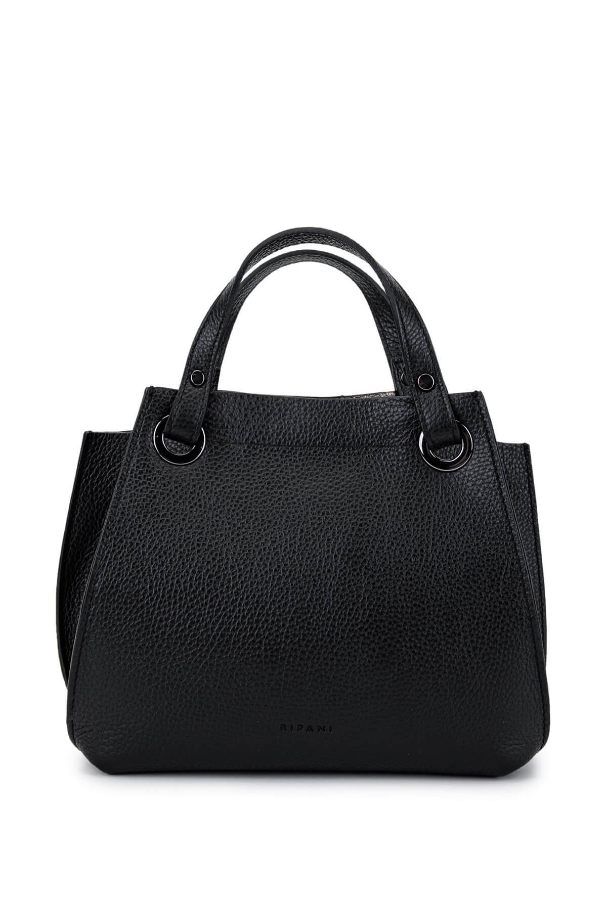 Ripani Kadın Hakiki Deri Siyah Omuz Çanta