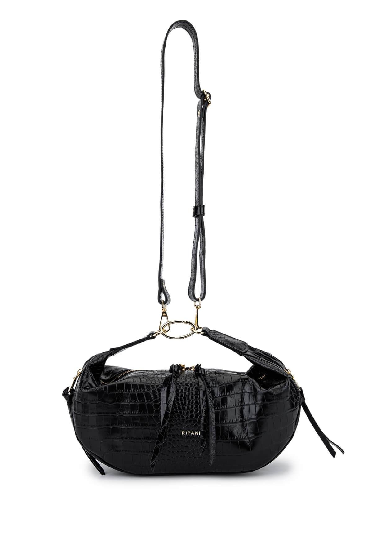 Ripani Kadın Hakiki Deri Siyah Omuz Çanta